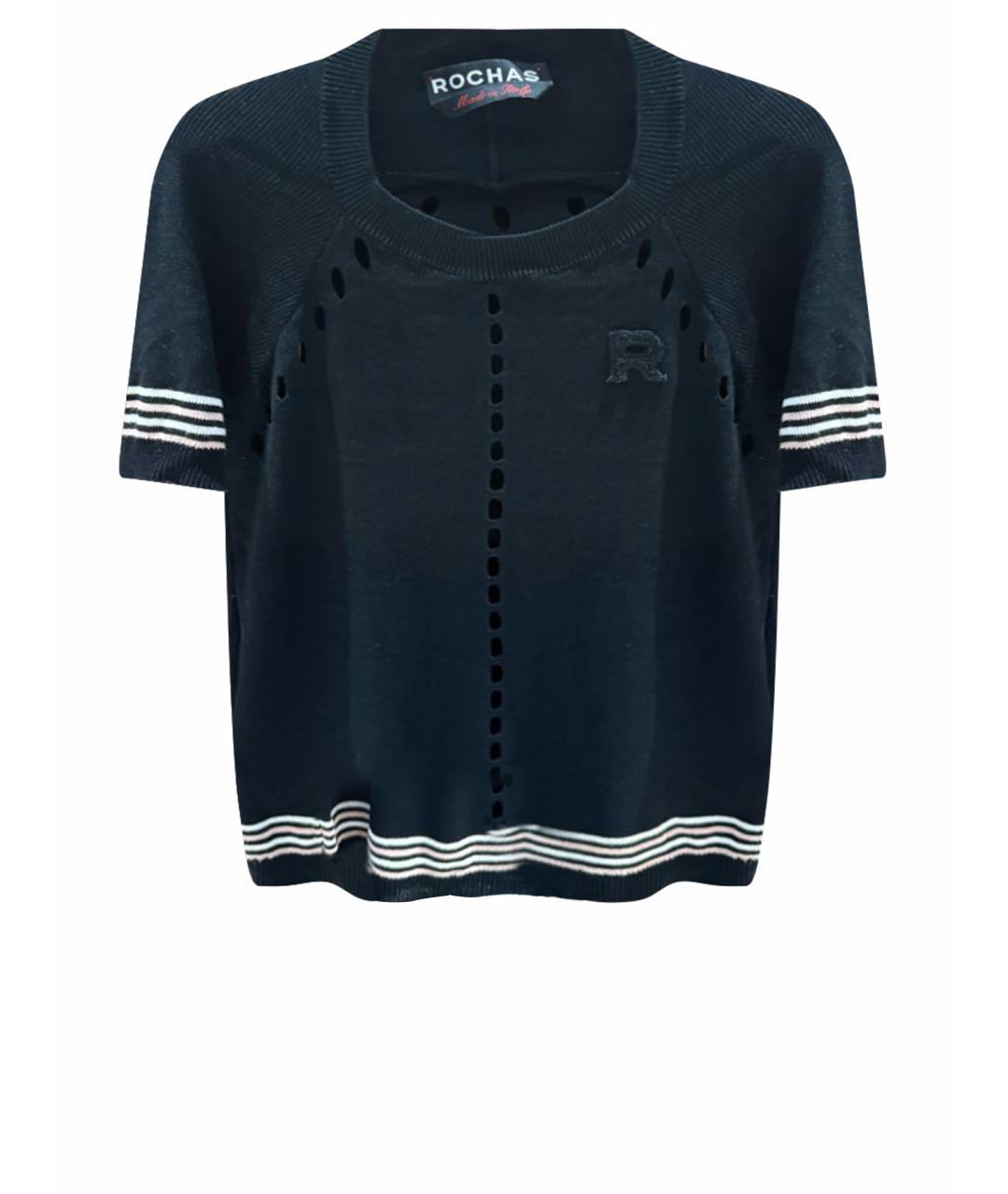 ROCHAS Черная вискозная майка, фото 1