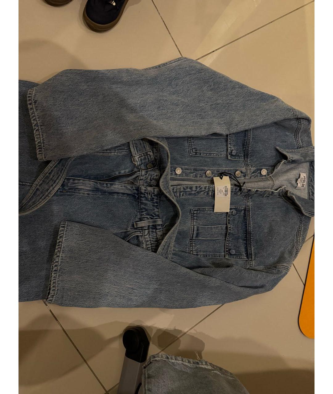 AGOLDE Голубой деним комбинезон, фото 4