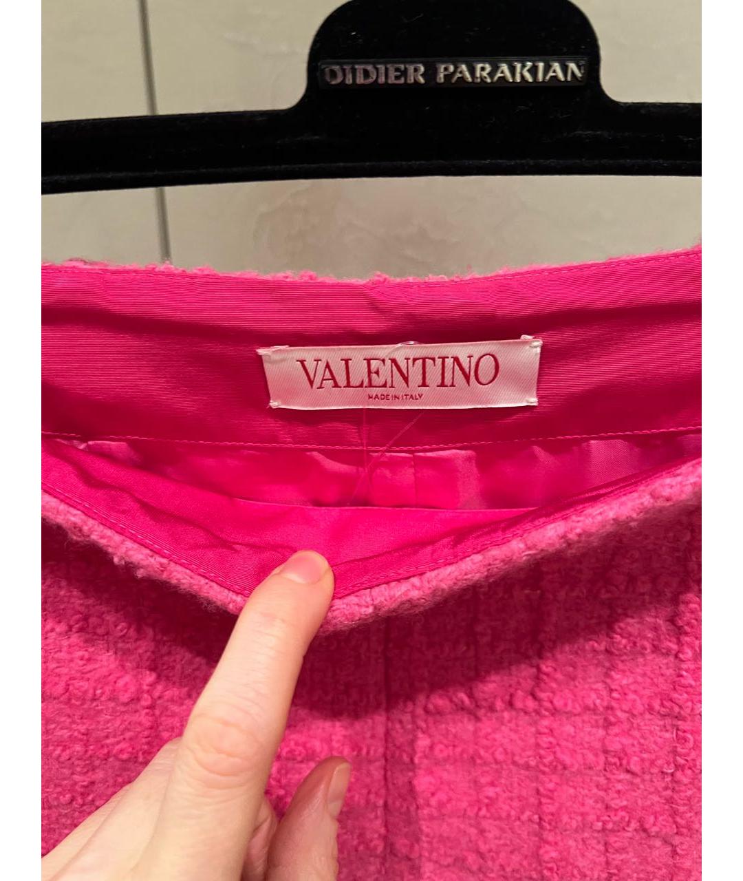 VALENTINO Розовые твидовые шорты, фото 5