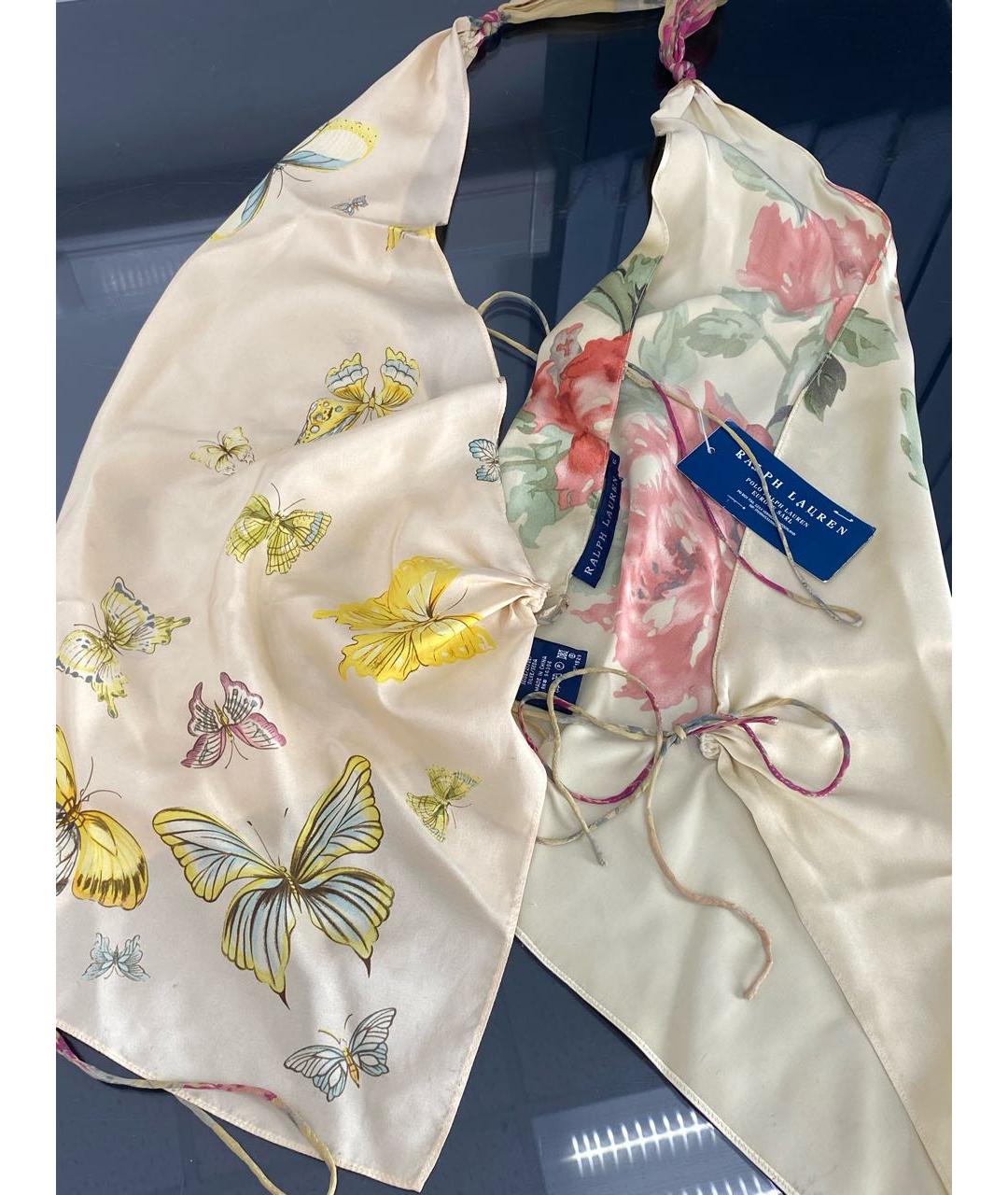 RALPH LAUREN Мульти шелковая майка, фото 3