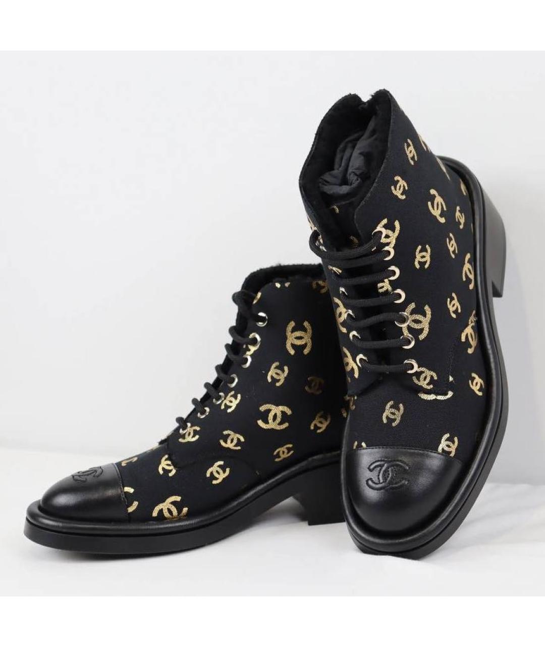 CHANEL Черные ботинки, фото 7