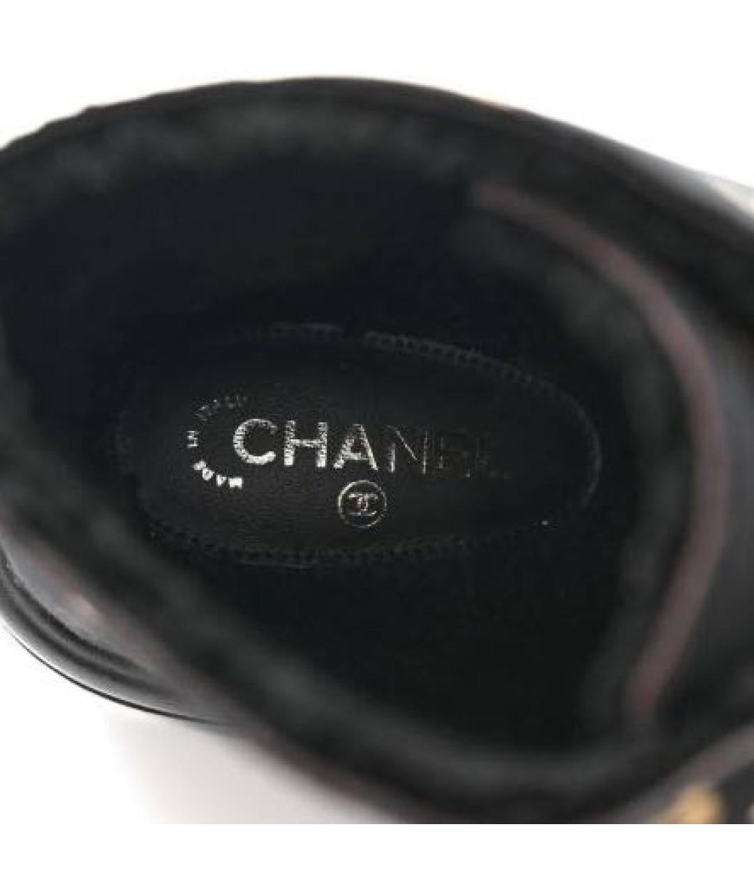 CHANEL Черные ботинки, фото 8