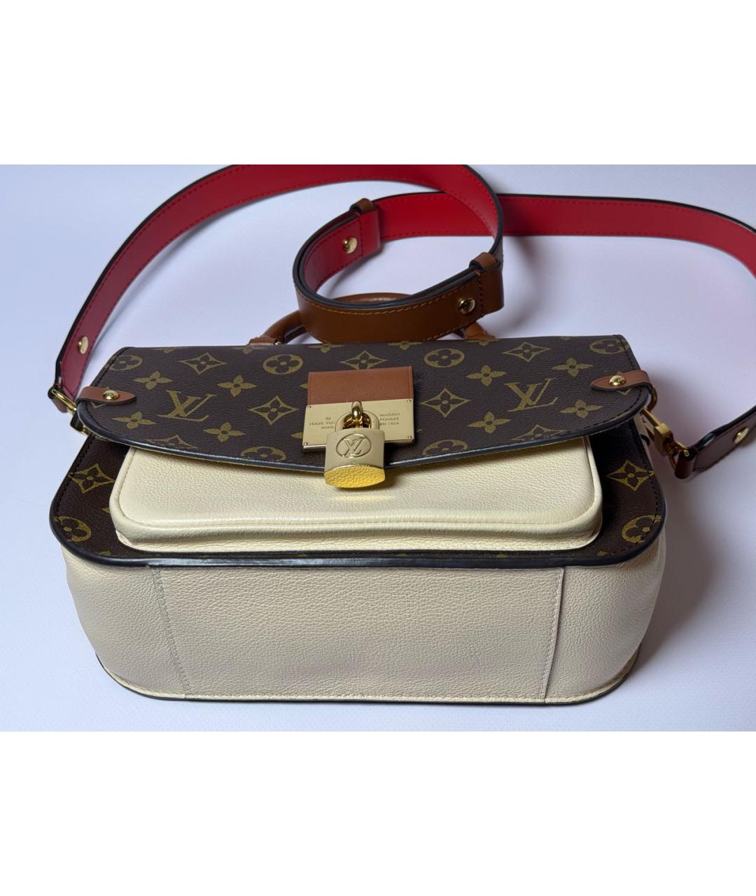 LOUIS VUITTON Коричневая сумка с короткими ручками, фото 6