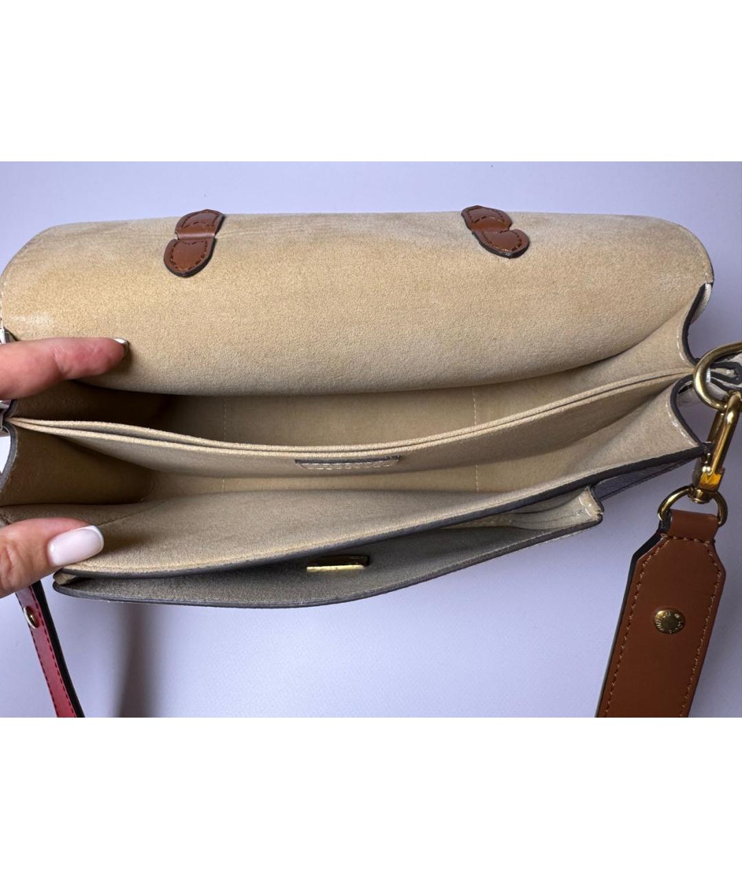 LOUIS VUITTON Коричневая сумка с короткими ручками, фото 4