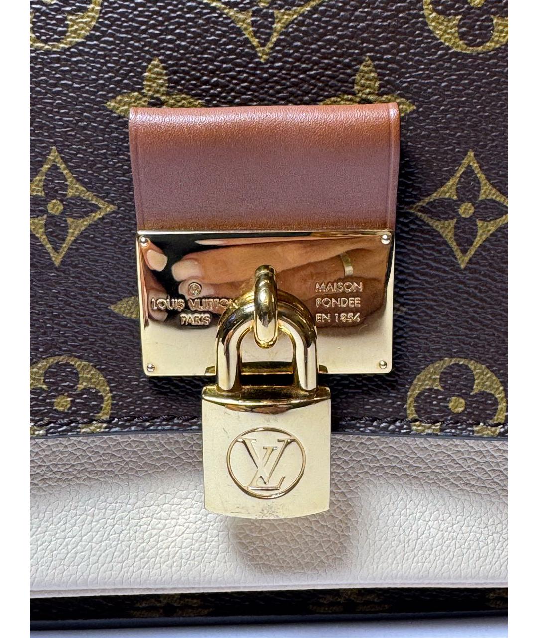 LOUIS VUITTON Коричневая сумка с короткими ручками, фото 8