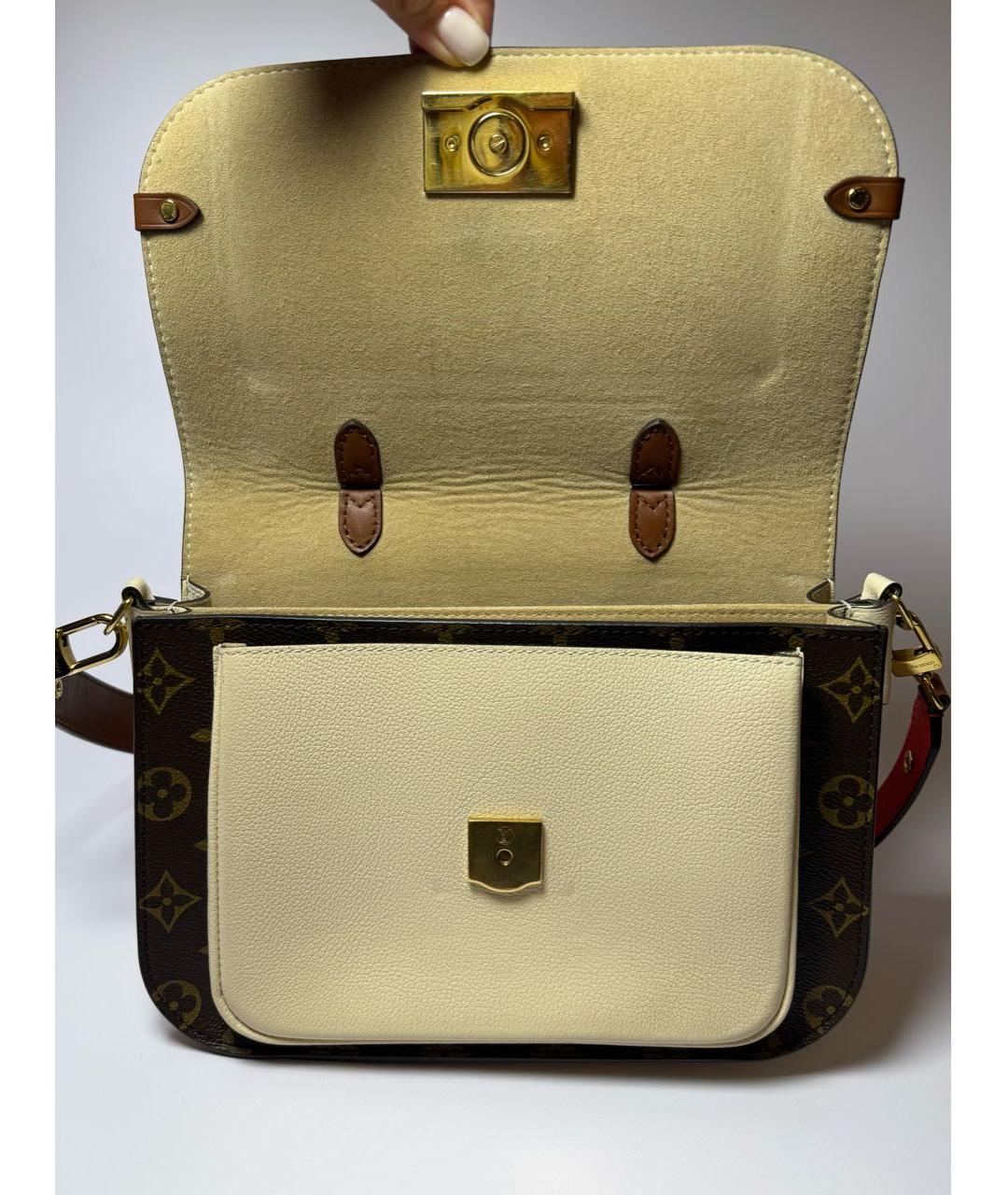 LOUIS VUITTON Коричневая сумка с короткими ручками, фото 5