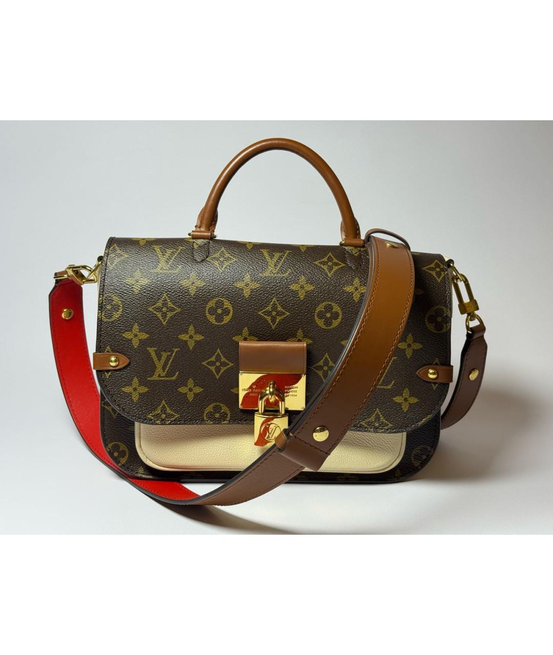 LOUIS VUITTON Коричневая сумка с короткими ручками, фото 9
