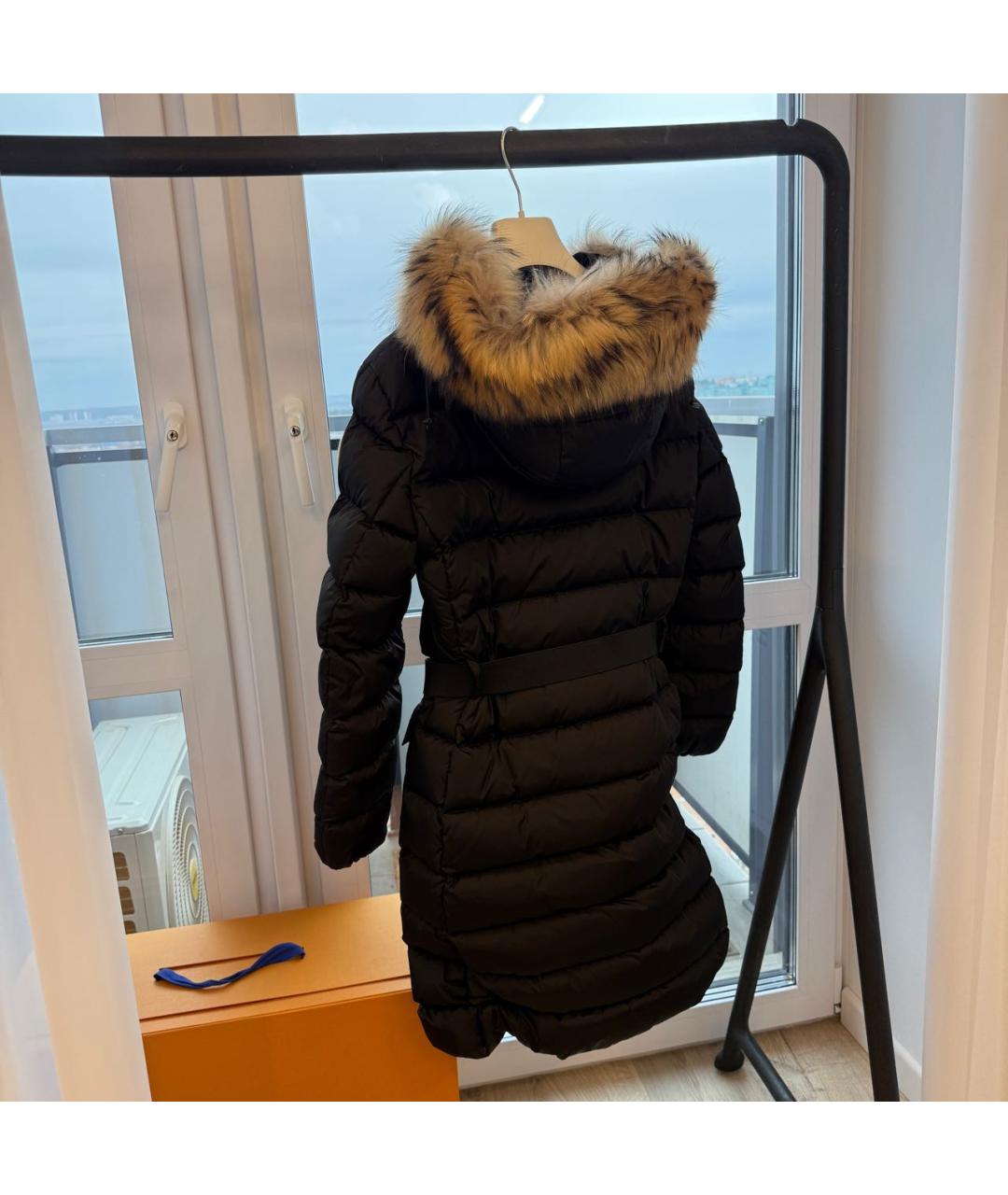 MONCLER Черный пуховик, фото 2