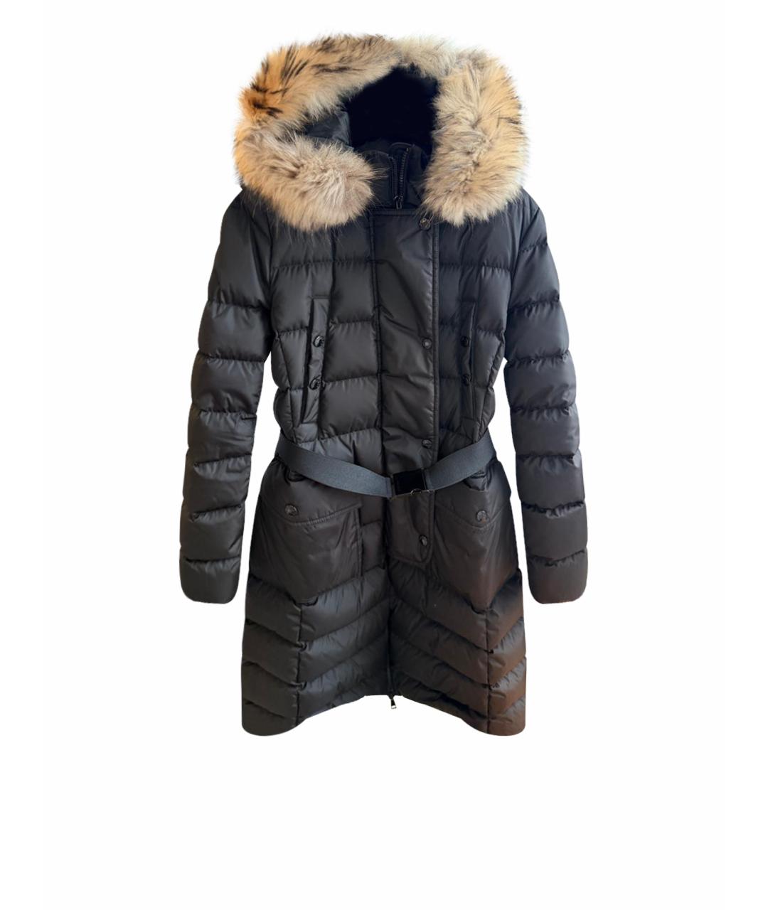 MONCLER Черный пуховик, фото 1