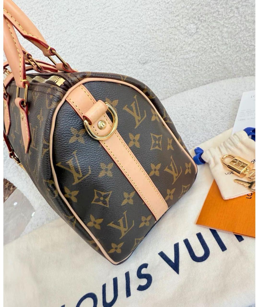 LOUIS VUITTON Коричневая сумка с короткими ручками, фото 4