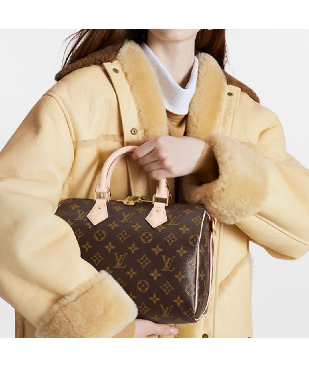 LOUIS VUITTON Коричневая сумка с короткими ручками, фото 2