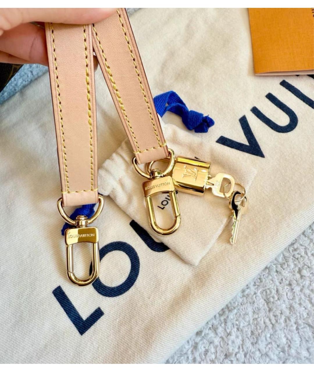 LOUIS VUITTON Коричневая сумка с короткими ручками, фото 5