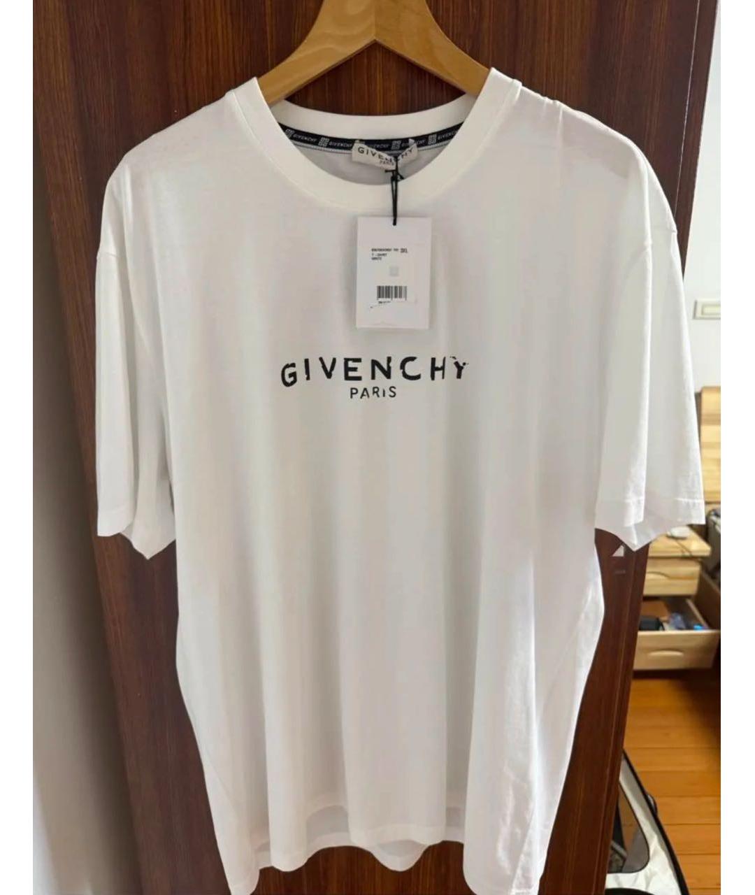 GIVENCHY Белая хлопковая футболка, фото 5