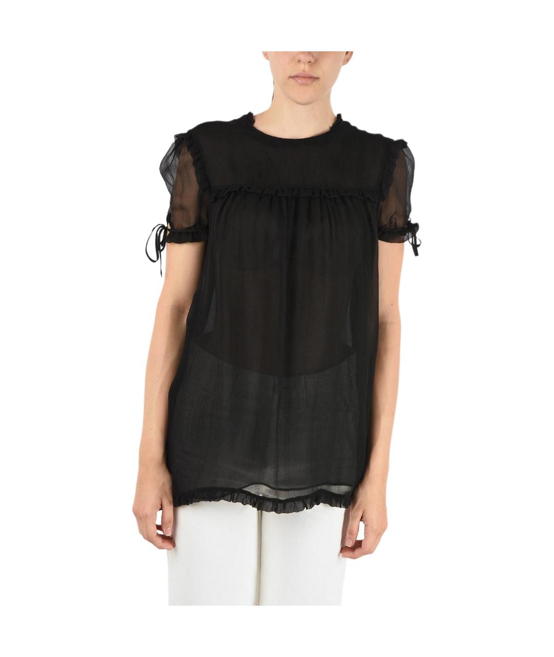 MIU MIU Черная блузы, фото 3