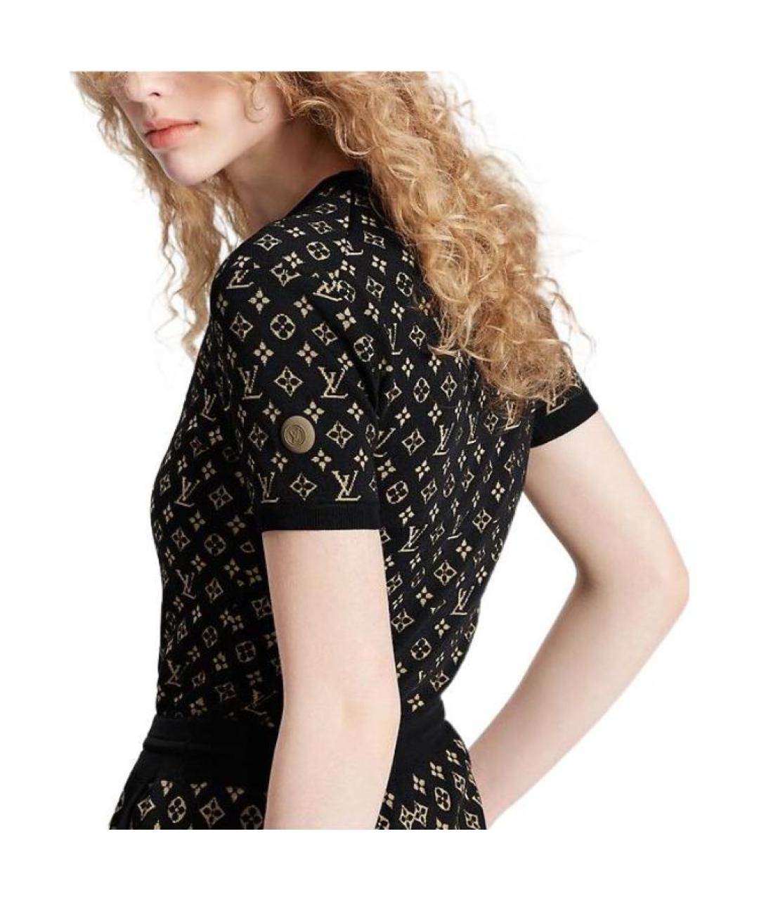 LOUIS VUITTON Черный шерстяной джемпер / свитер, фото 2