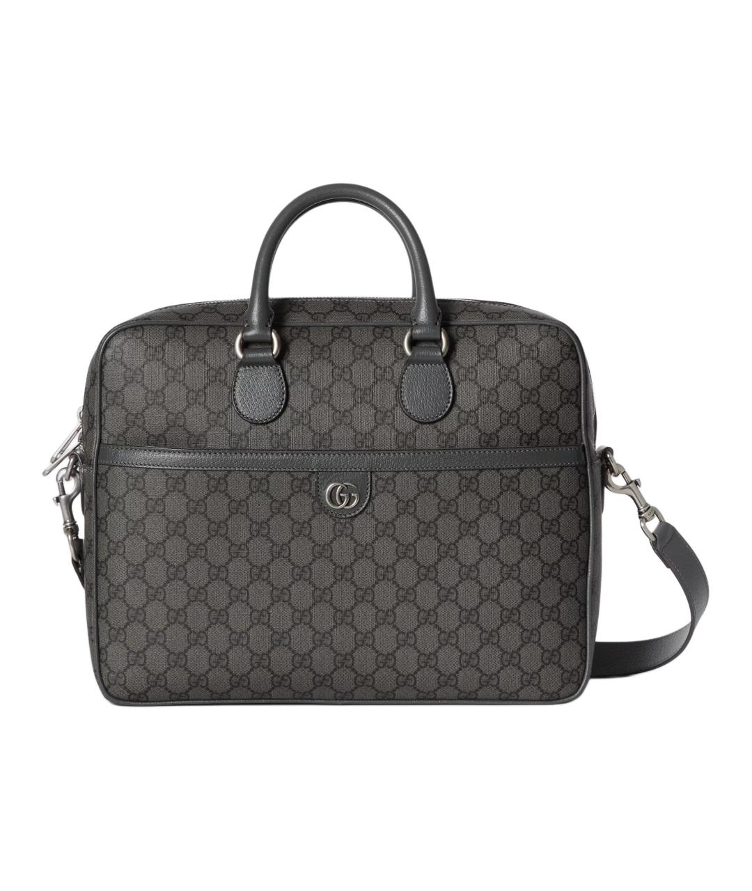 GUCCI Серая сумка с короткими ручками, фото 1