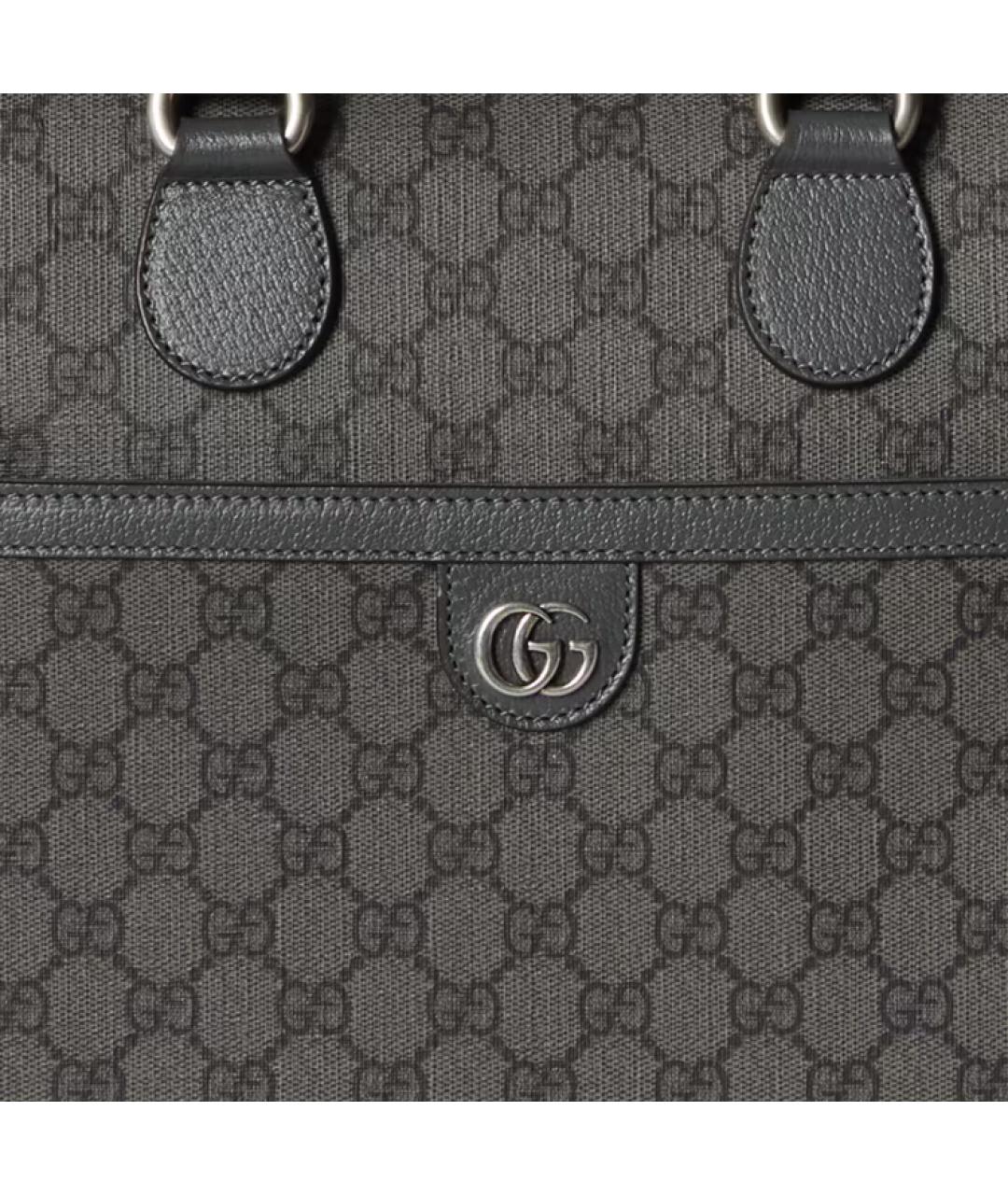GUCCI Серая сумка с короткими ручками, фото 8