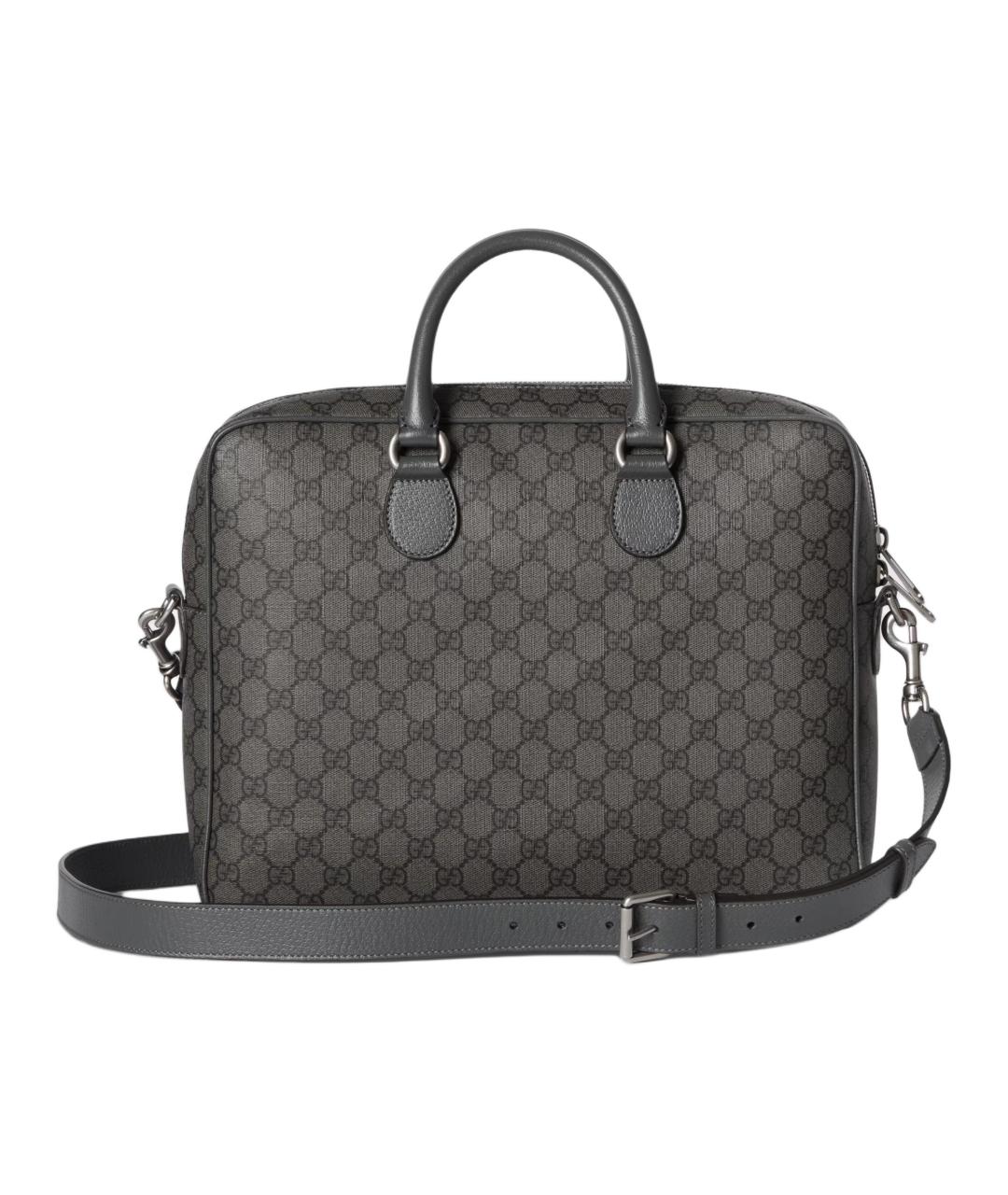 GUCCI Серая сумка с короткими ручками, фото 7
