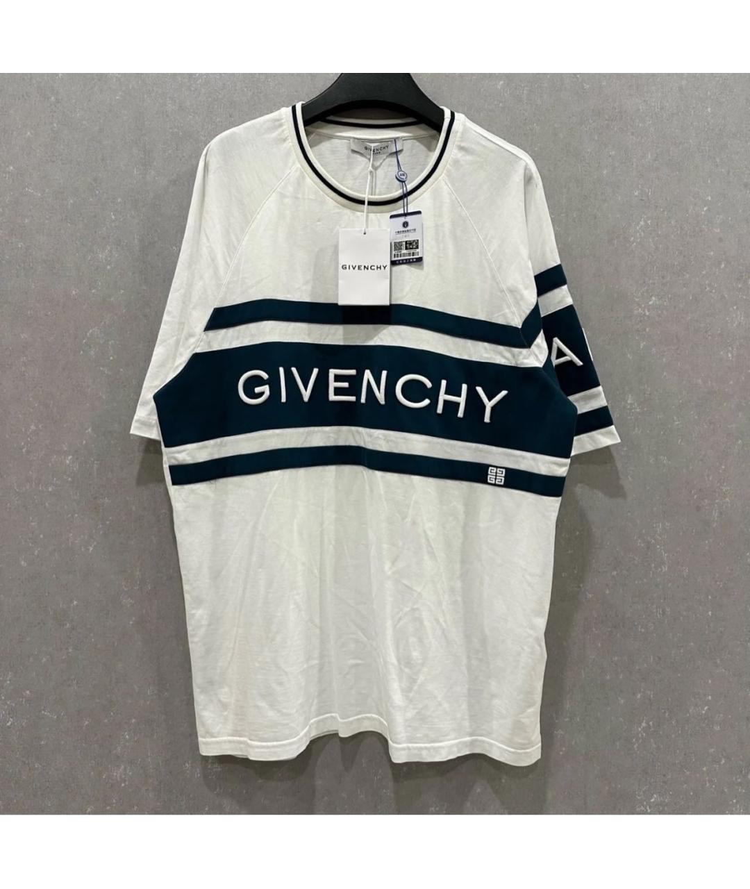 GIVENCHY Белая хлопковая футболка, фото 9