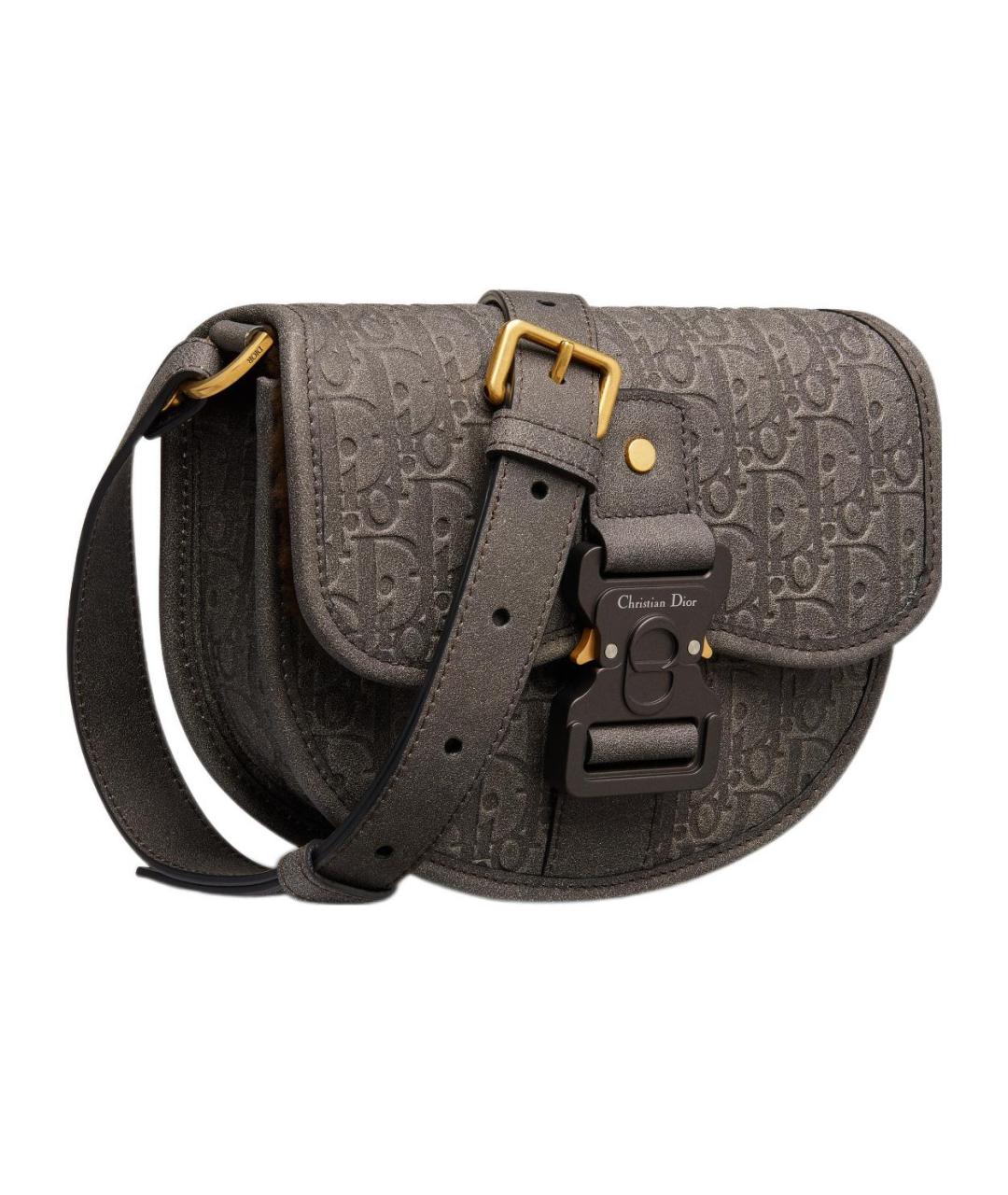 CHRISTIAN DIOR Коричневая кожаная сумка на плечо, фото 2