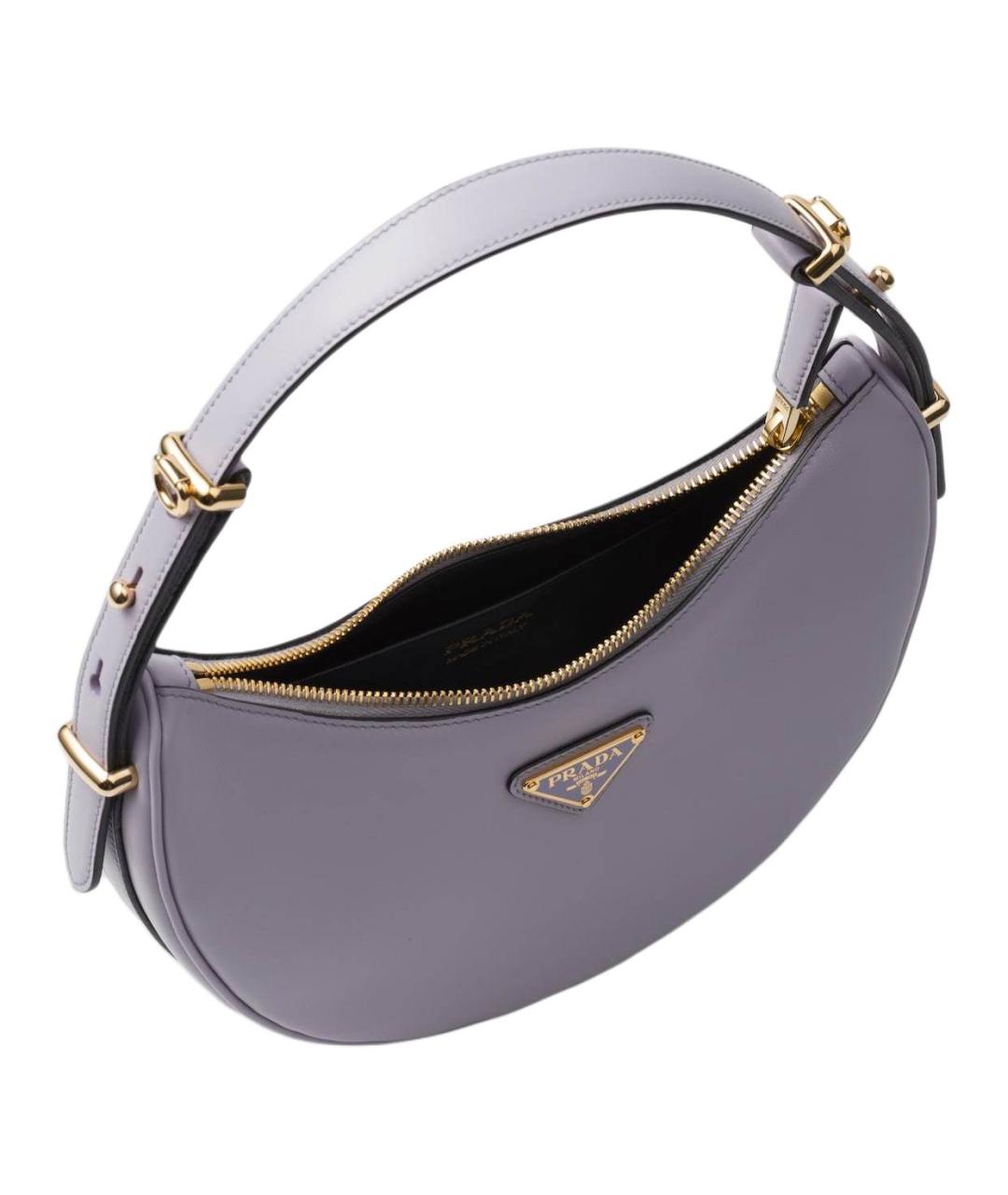 PRADA Фиолетовая кожаная сумка через плечо, фото 3