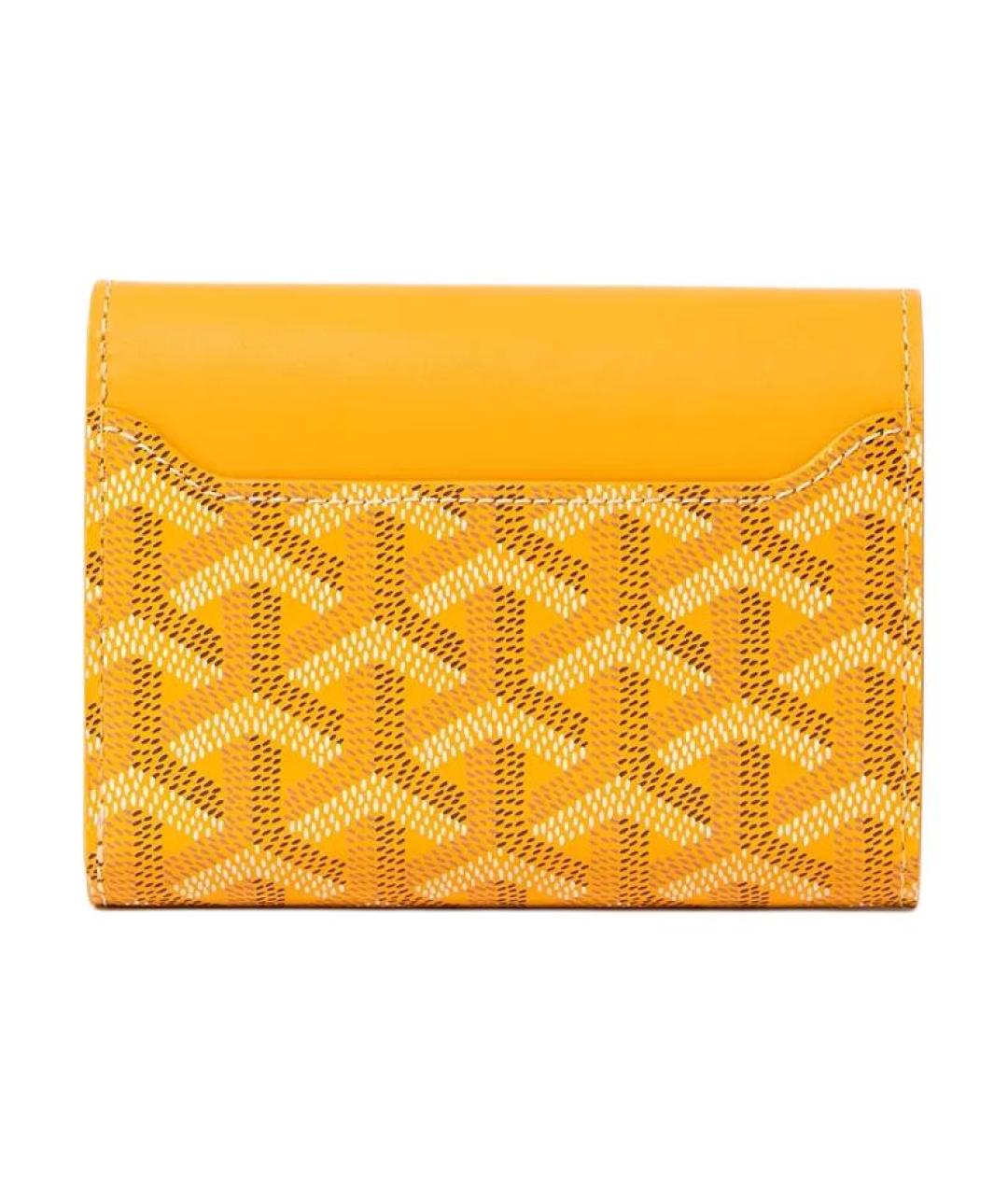 GOYARD Желтый кошелек, фото 3