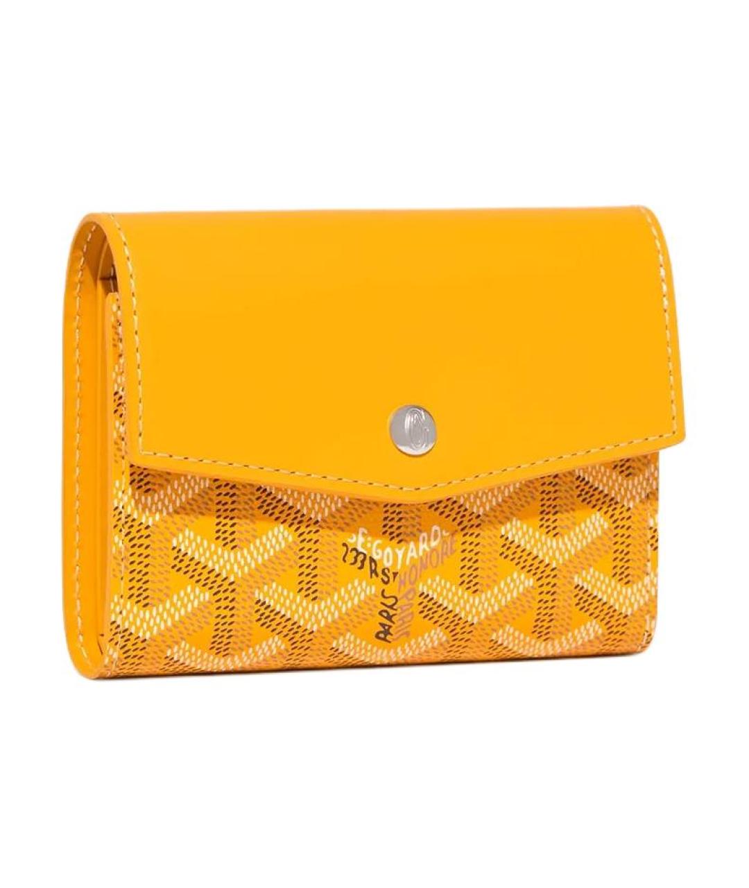 GOYARD Желтый кошелек, фото 1