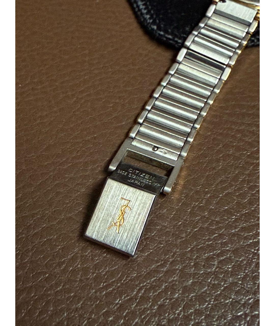 SAINT LAURENT Черные стальные часы, фото 4