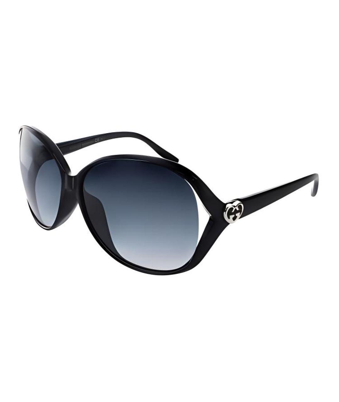 GUCCI Черные пластиковые солнцезащитные очки, фото 1