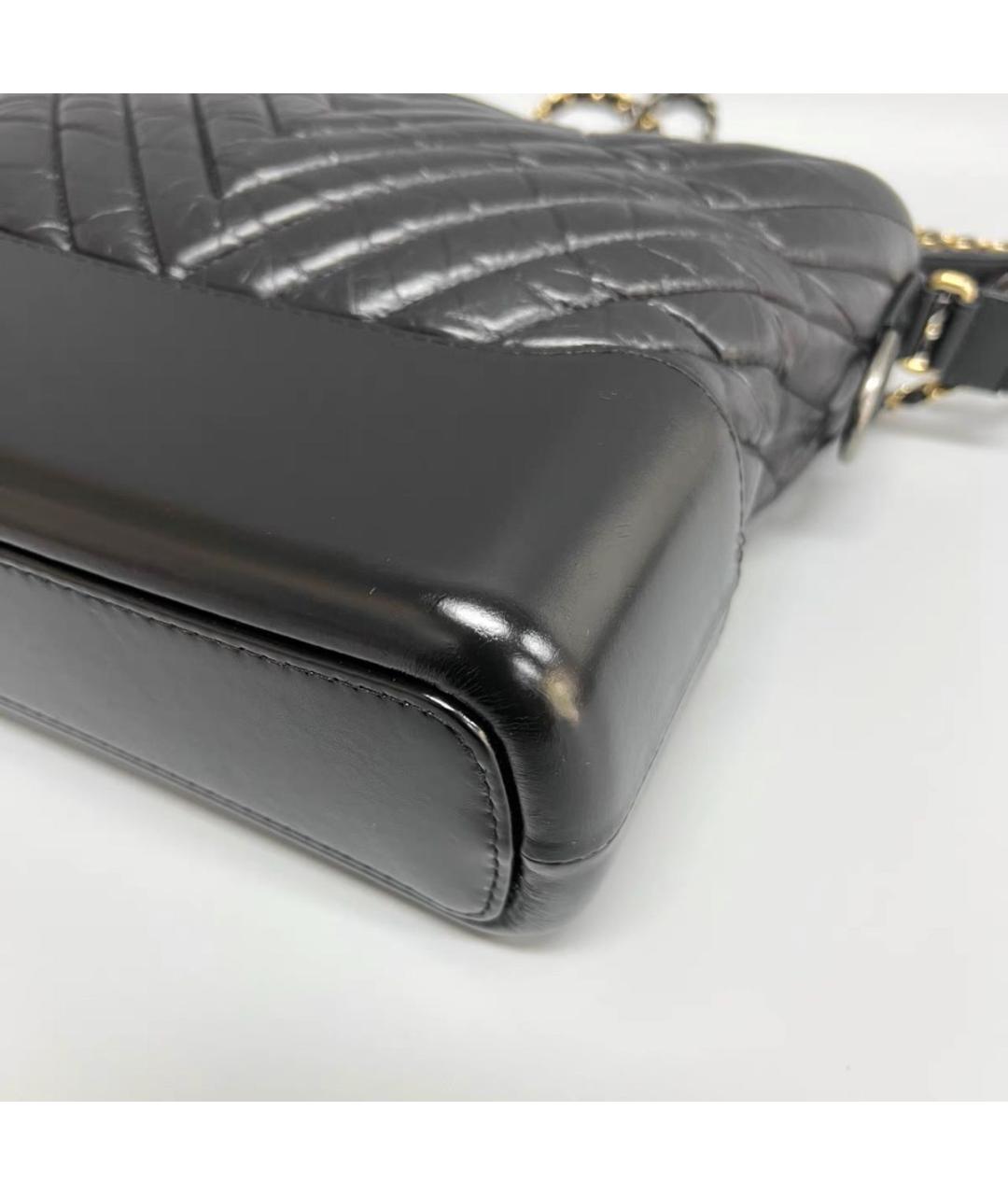 CHANEL Черная кожаная сумка тоут, фото 3