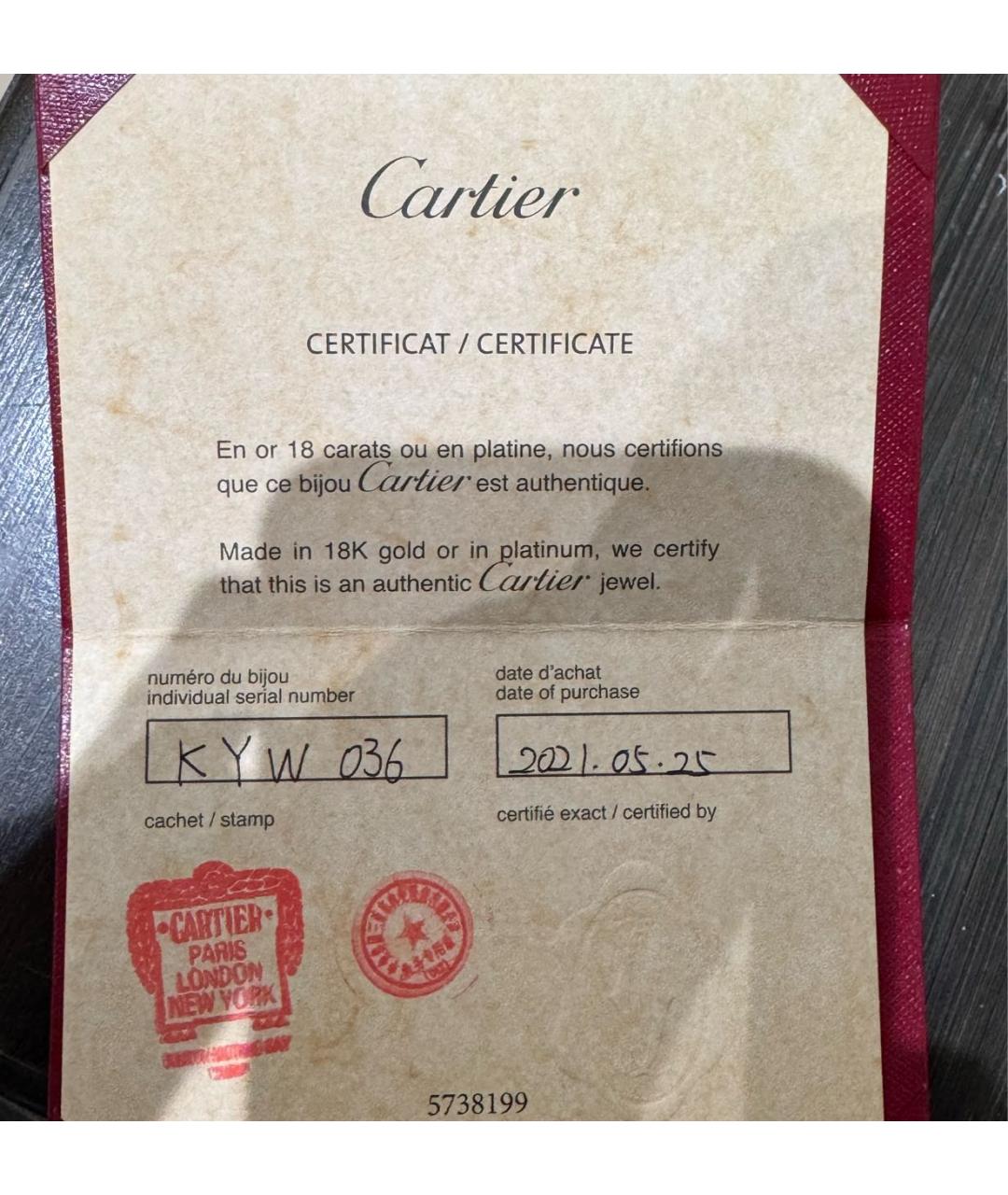 CARTIER Желтое колье из желтого золота, фото 6