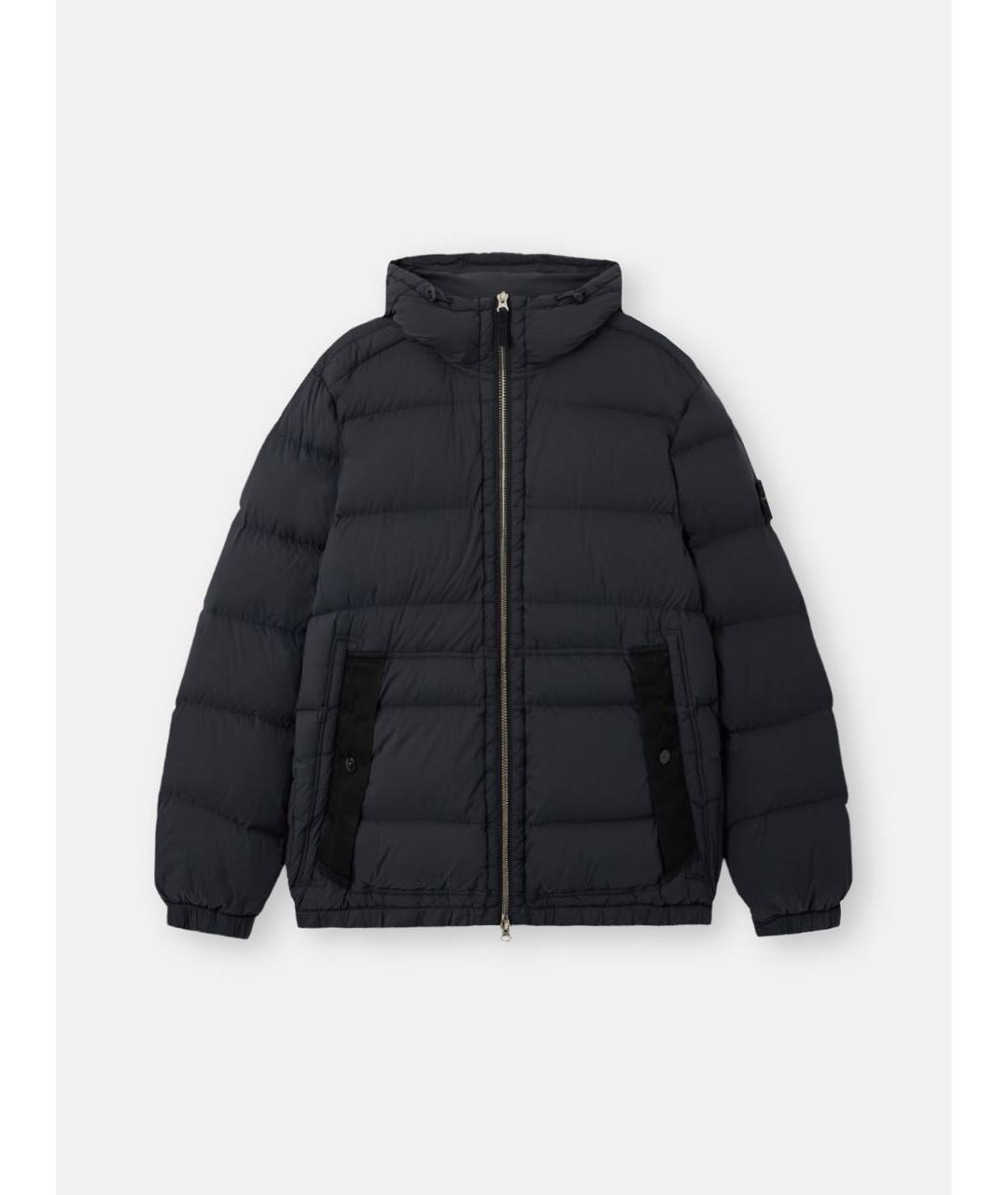 STONE ISLAND Черный пуховик, фото 6