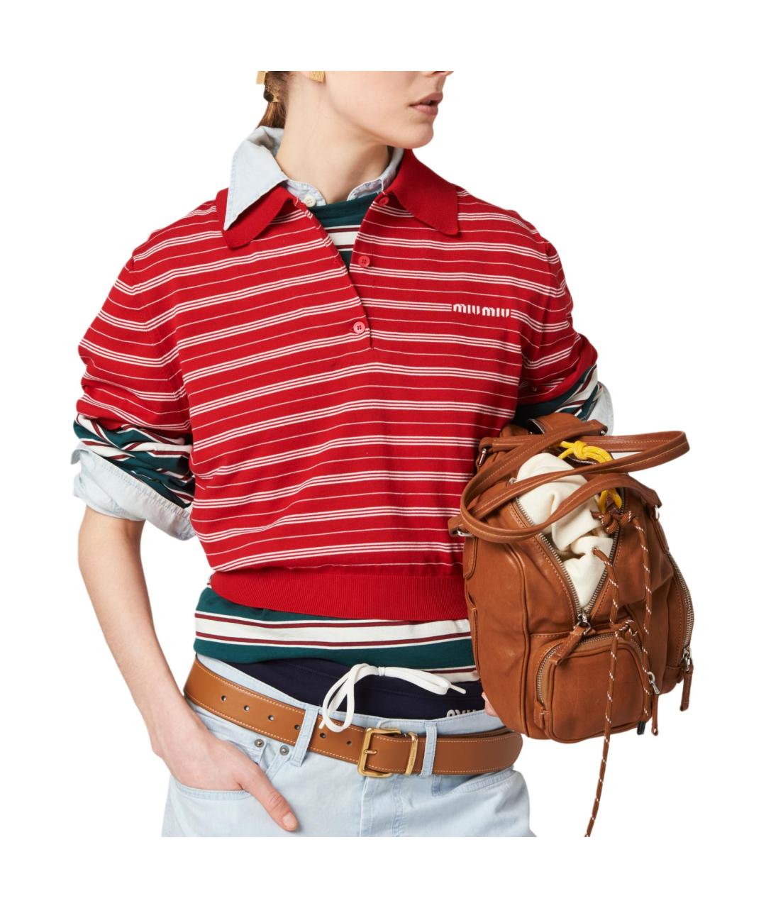 MIU MIU Мульти хлопковая рубашка, фото 4