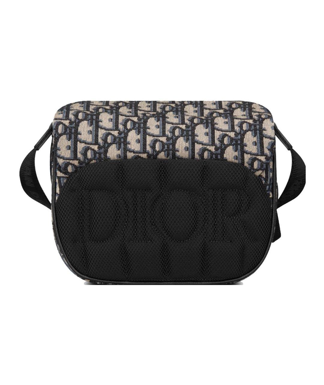 CHRISTIAN DIOR Бежевая тканевая сумка на плечо, фото 4