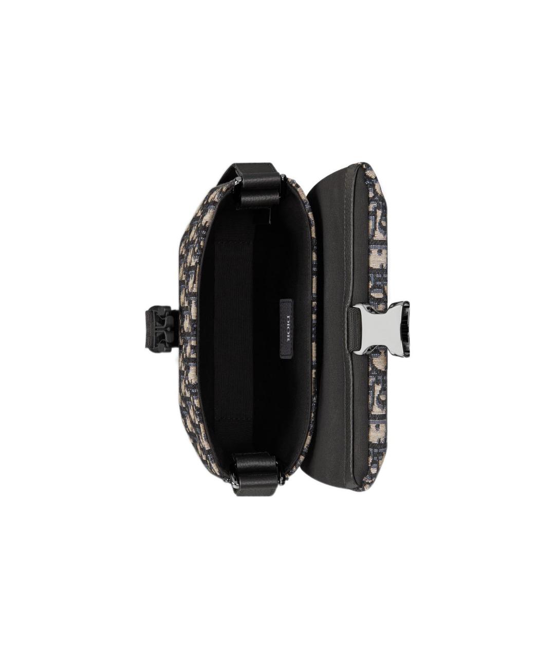 CHRISTIAN DIOR Бежевая тканевая сумка на плечо, фото 5