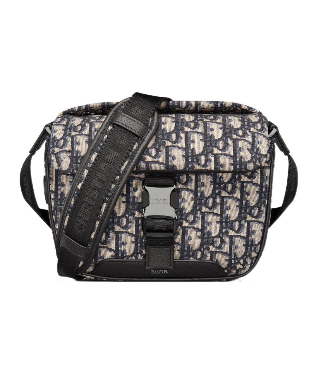 CHRISTIAN DIOR Бежевая тканевая сумка на плечо, фото 1