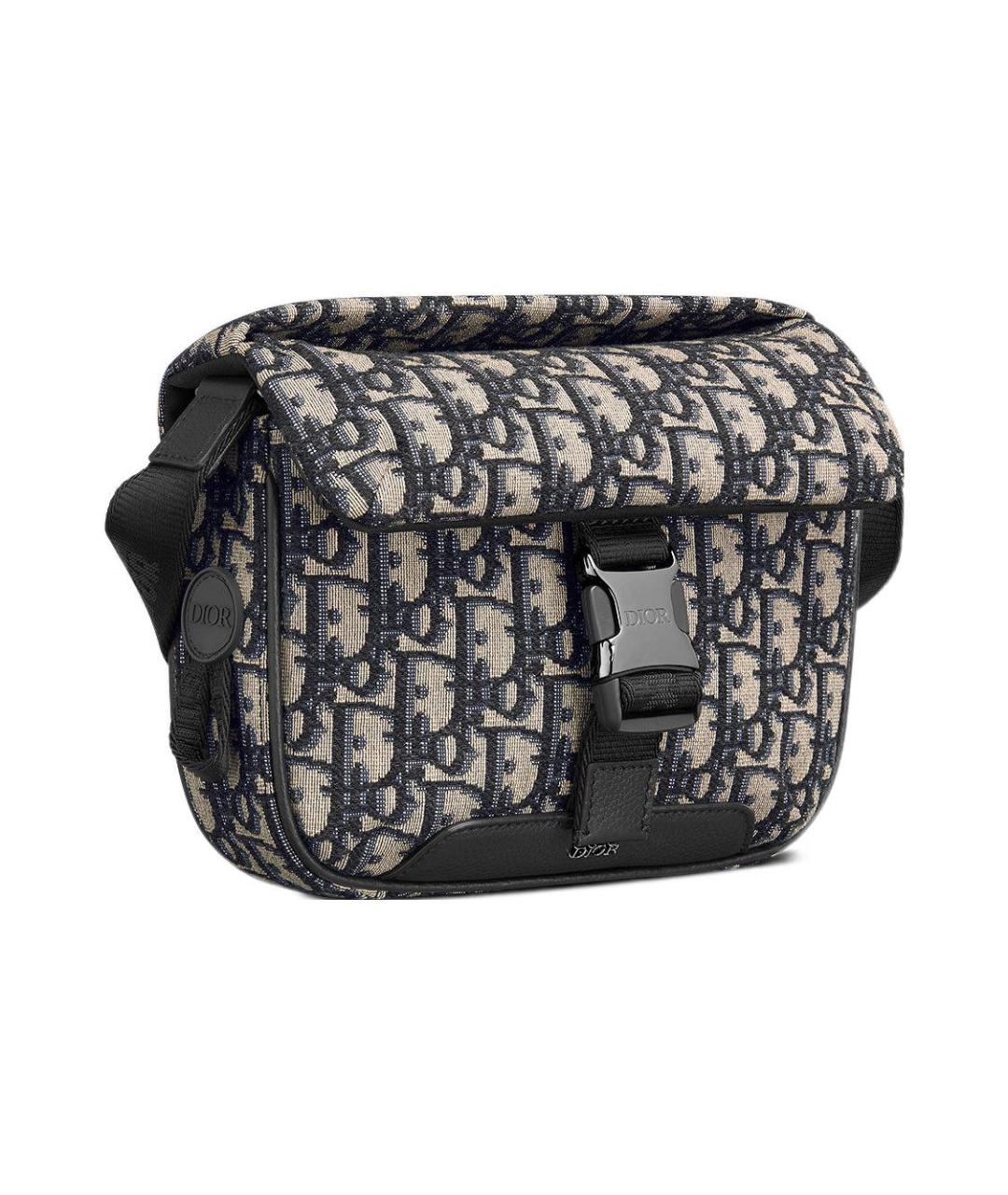 CHRISTIAN DIOR Бежевая тканевая сумка на плечо, фото 3