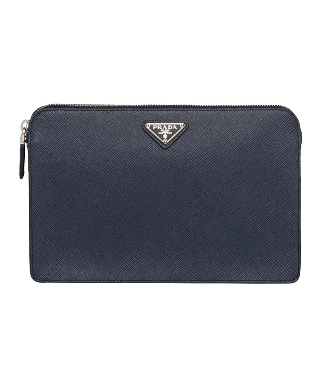 PRADA Темно-синяя кожаная папка для документов, фото 1