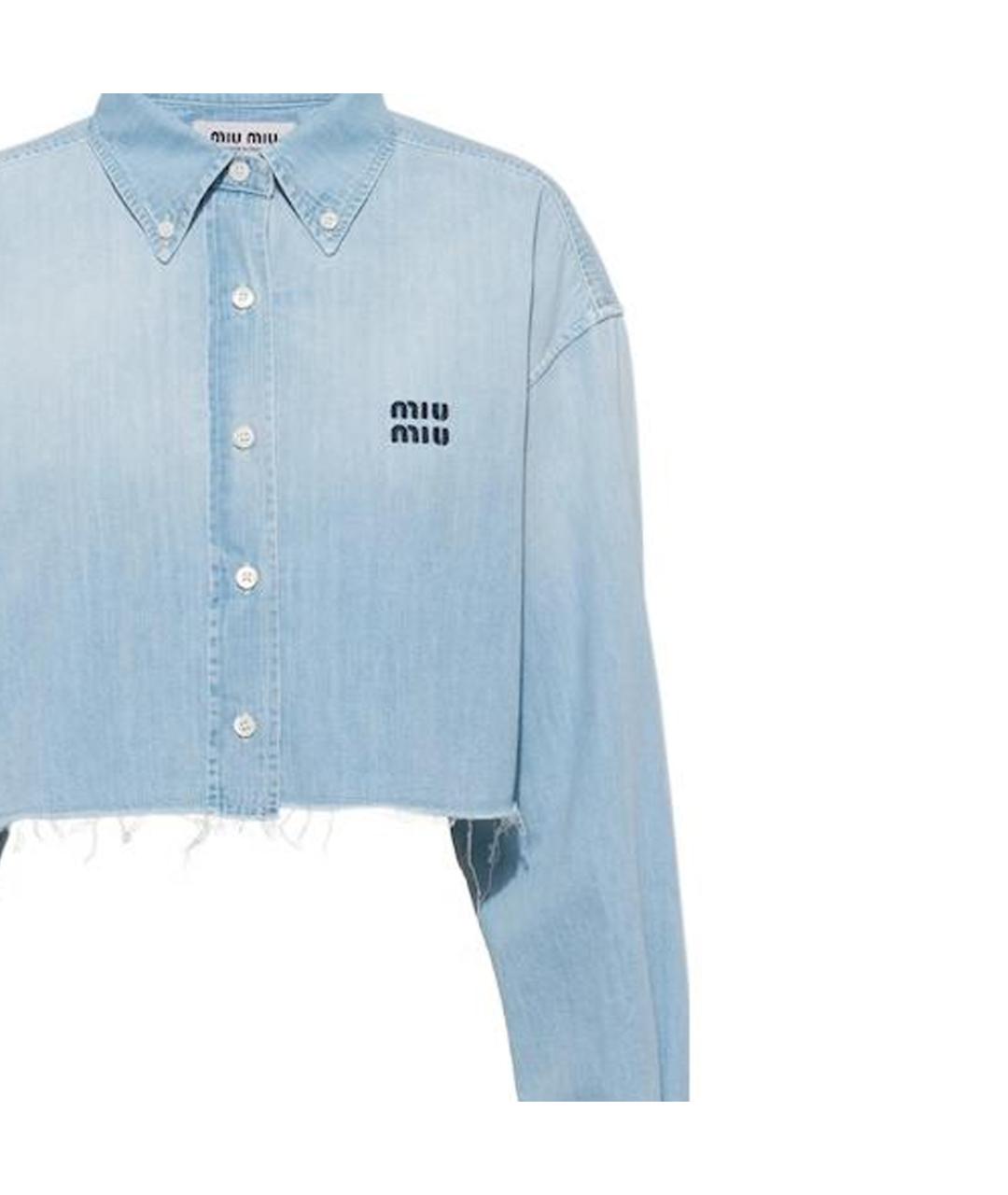 MIU MIU Синяя футболка, фото 6