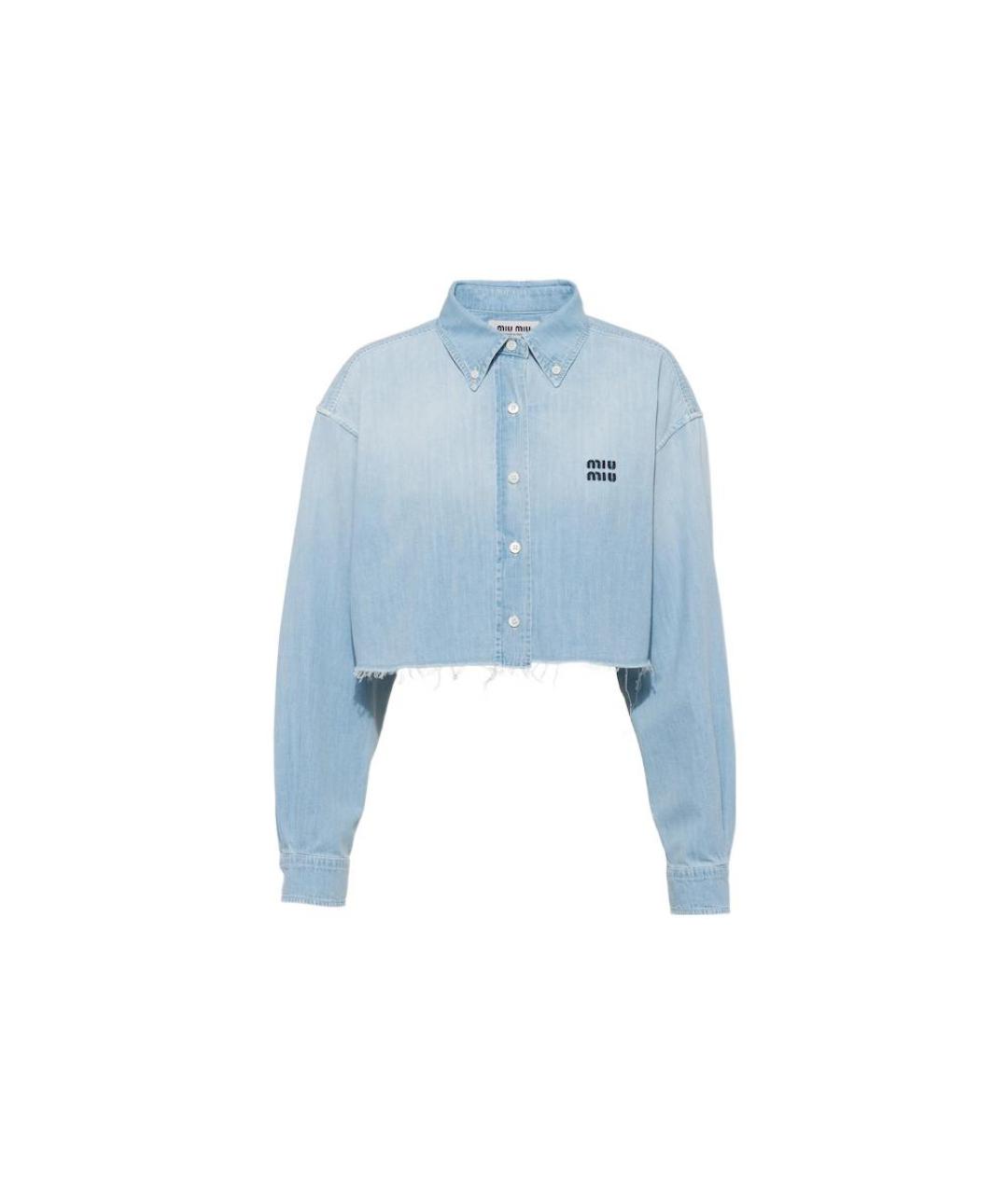 MIU MIU Синяя футболка, фото 7