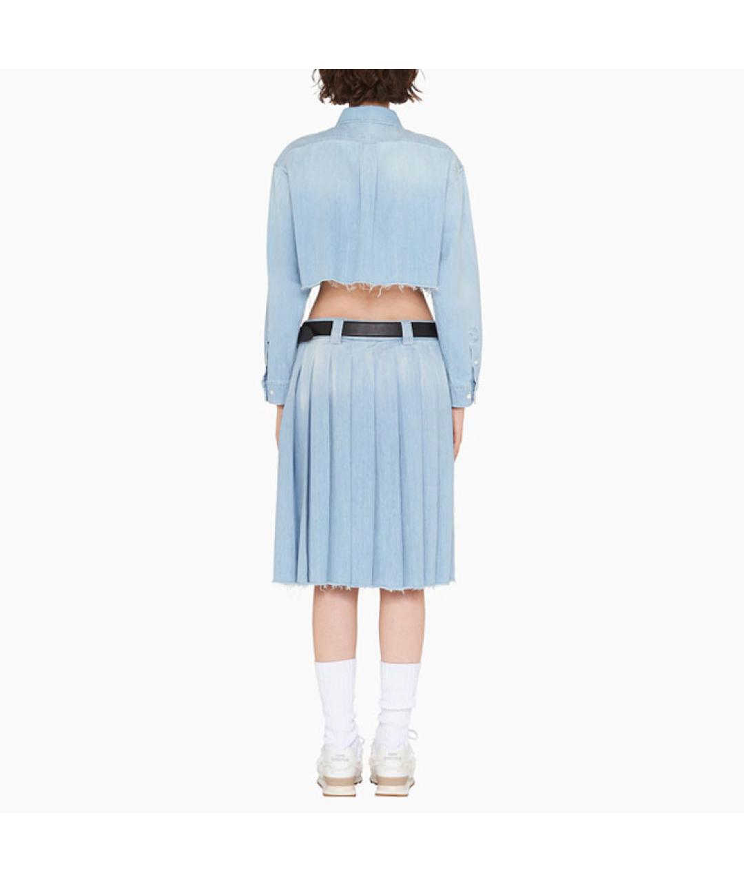 MIU MIU Синяя футболка, фото 5