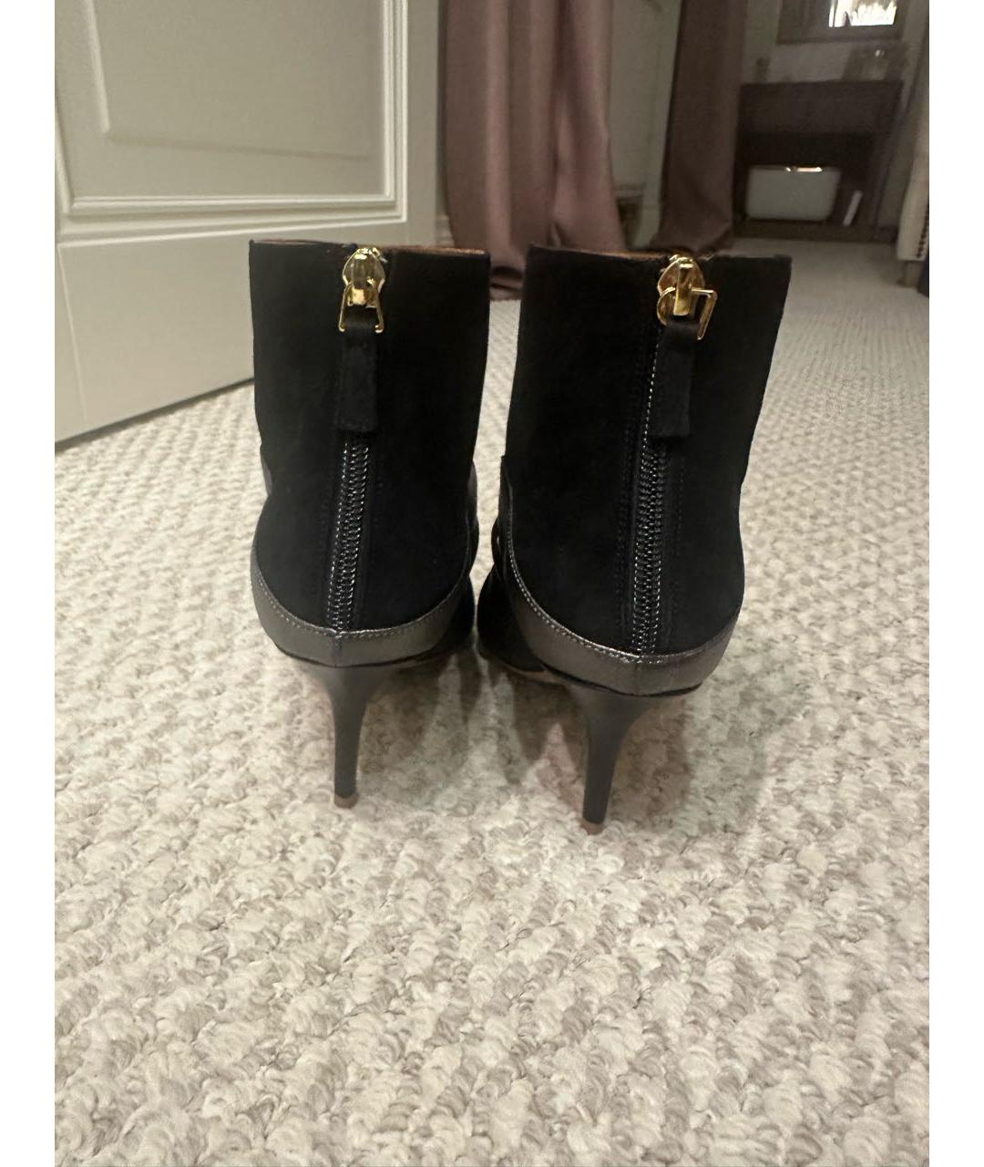 MALONE SOULIERS Черные замшевые ботильоны, фото 3