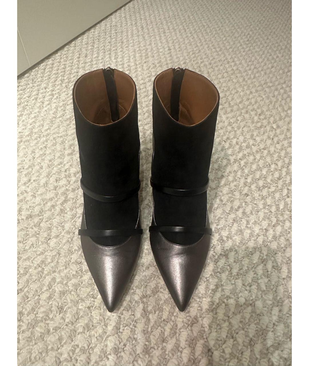 MALONE SOULIERS Черные замшевые ботильоны, фото 2