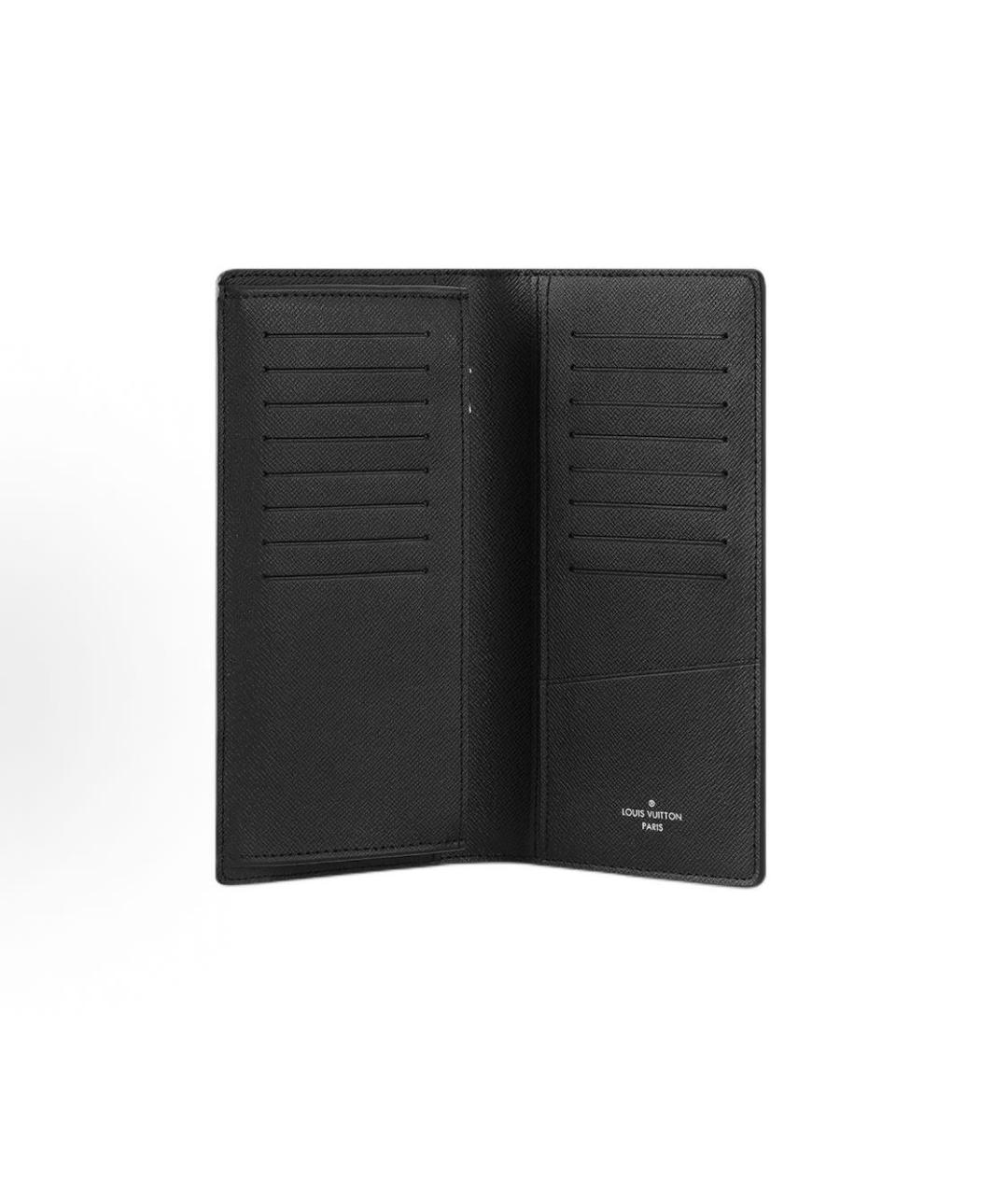 LOUIS VUITTON Черный кожаный кардхолдер, фото 4
