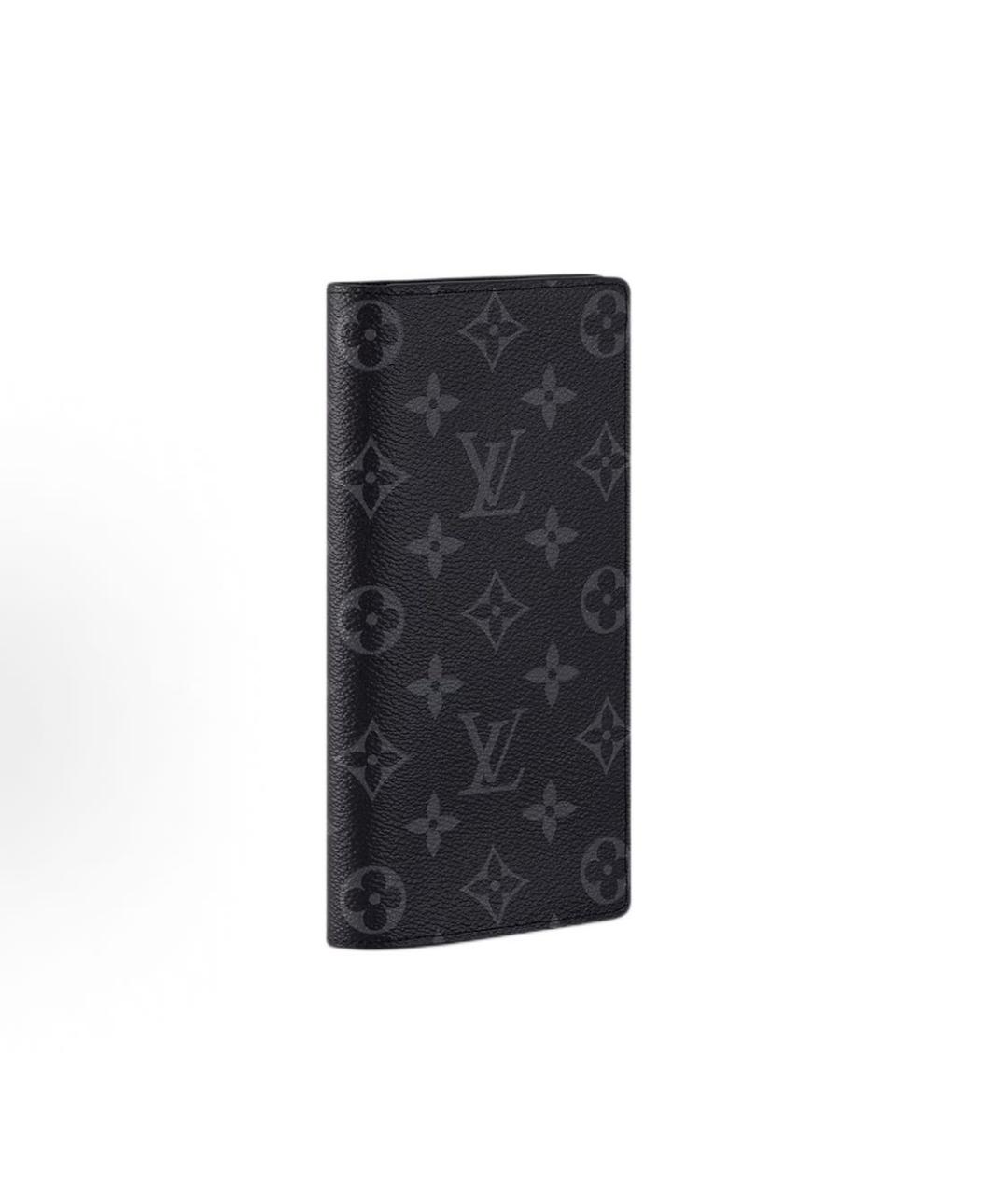LOUIS VUITTON Черный кожаный кардхолдер, фото 2