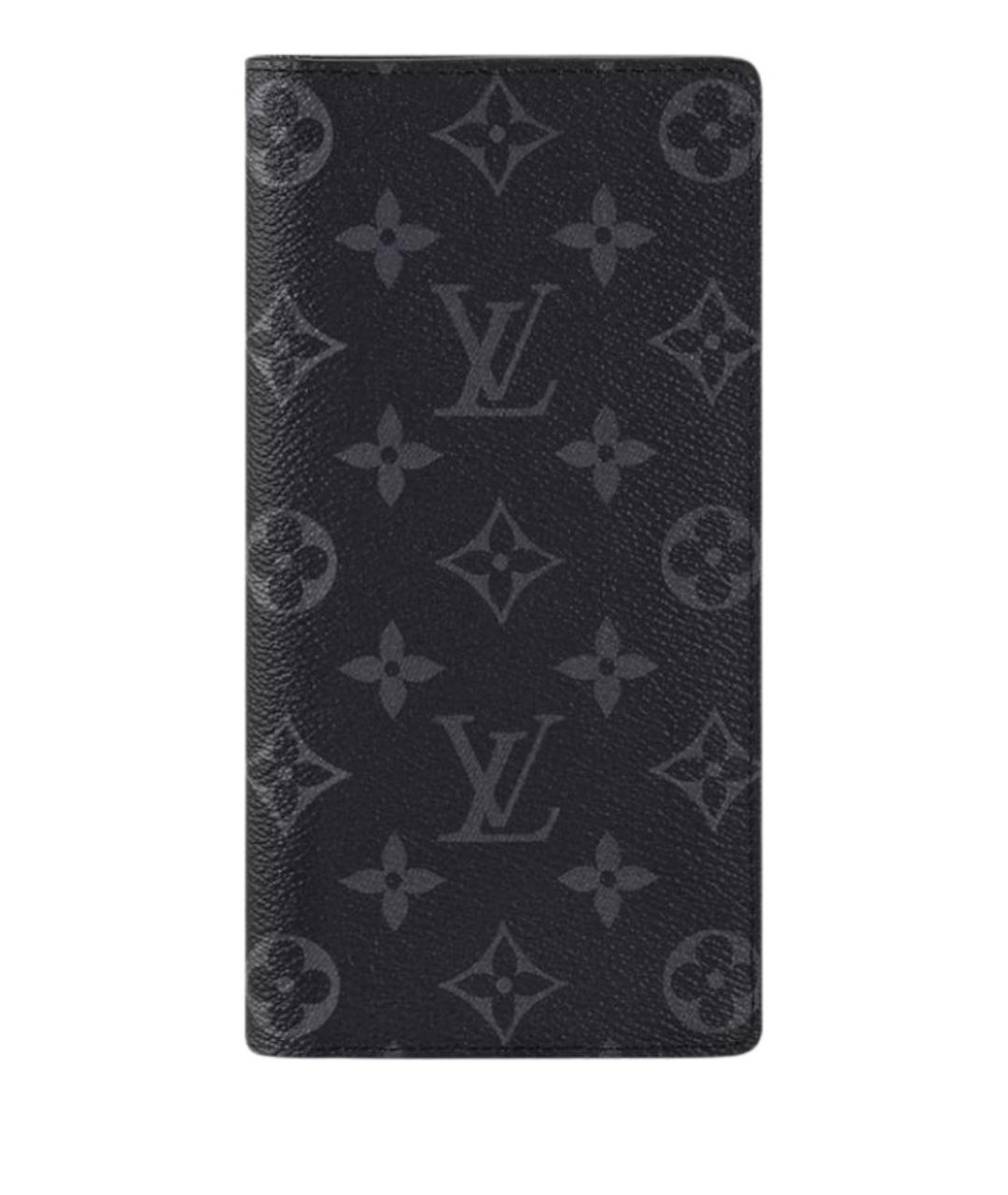 LOUIS VUITTON Черный кожаный кардхолдер, фото 1
