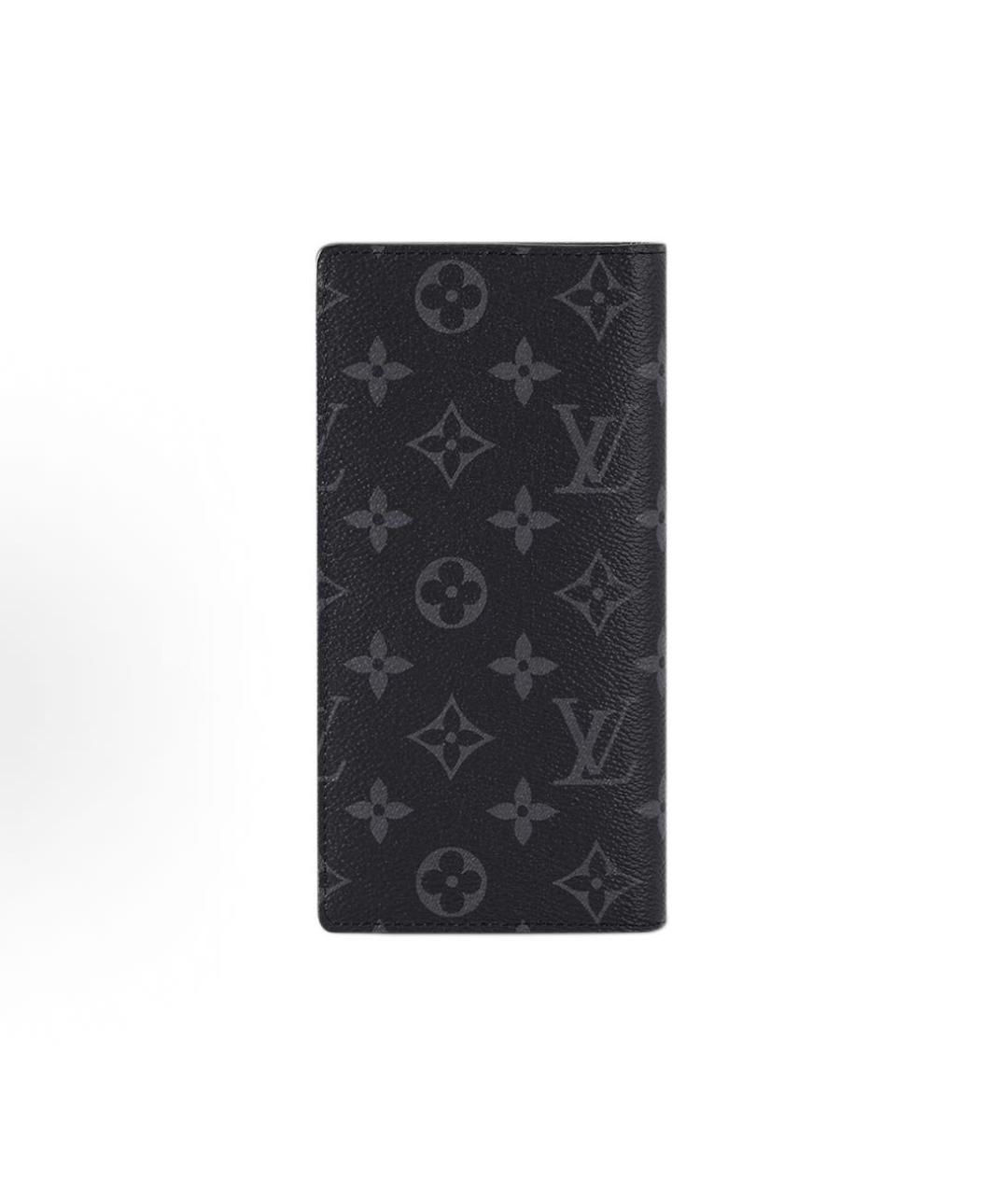 LOUIS VUITTON Черный кожаный кардхолдер, фото 3