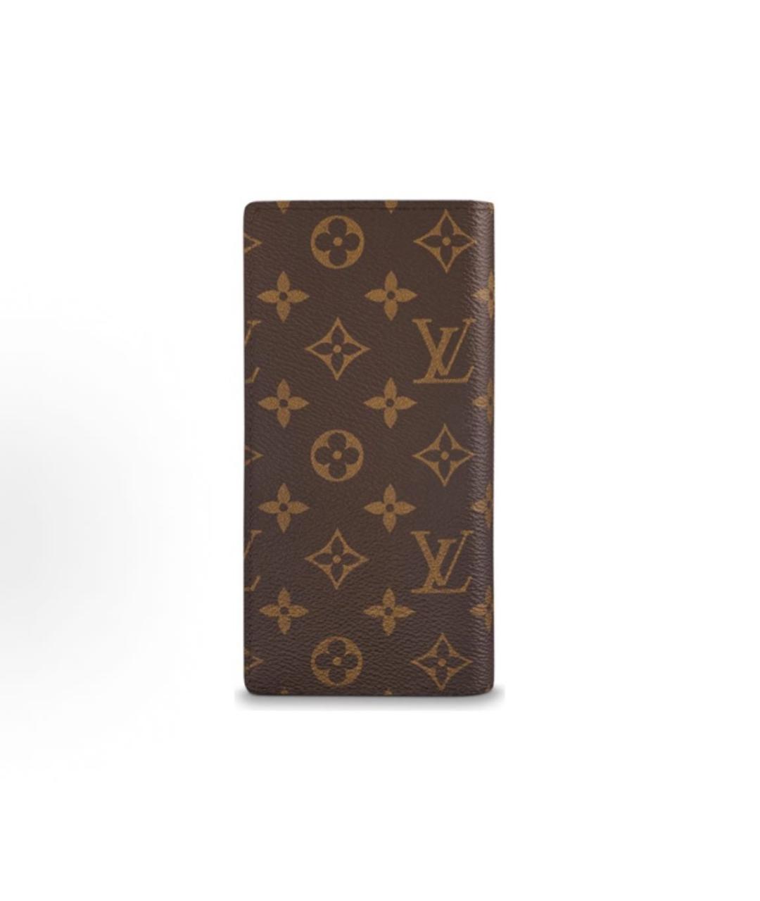 LOUIS VUITTON Коричневый кожаный кардхолдер, фото 3