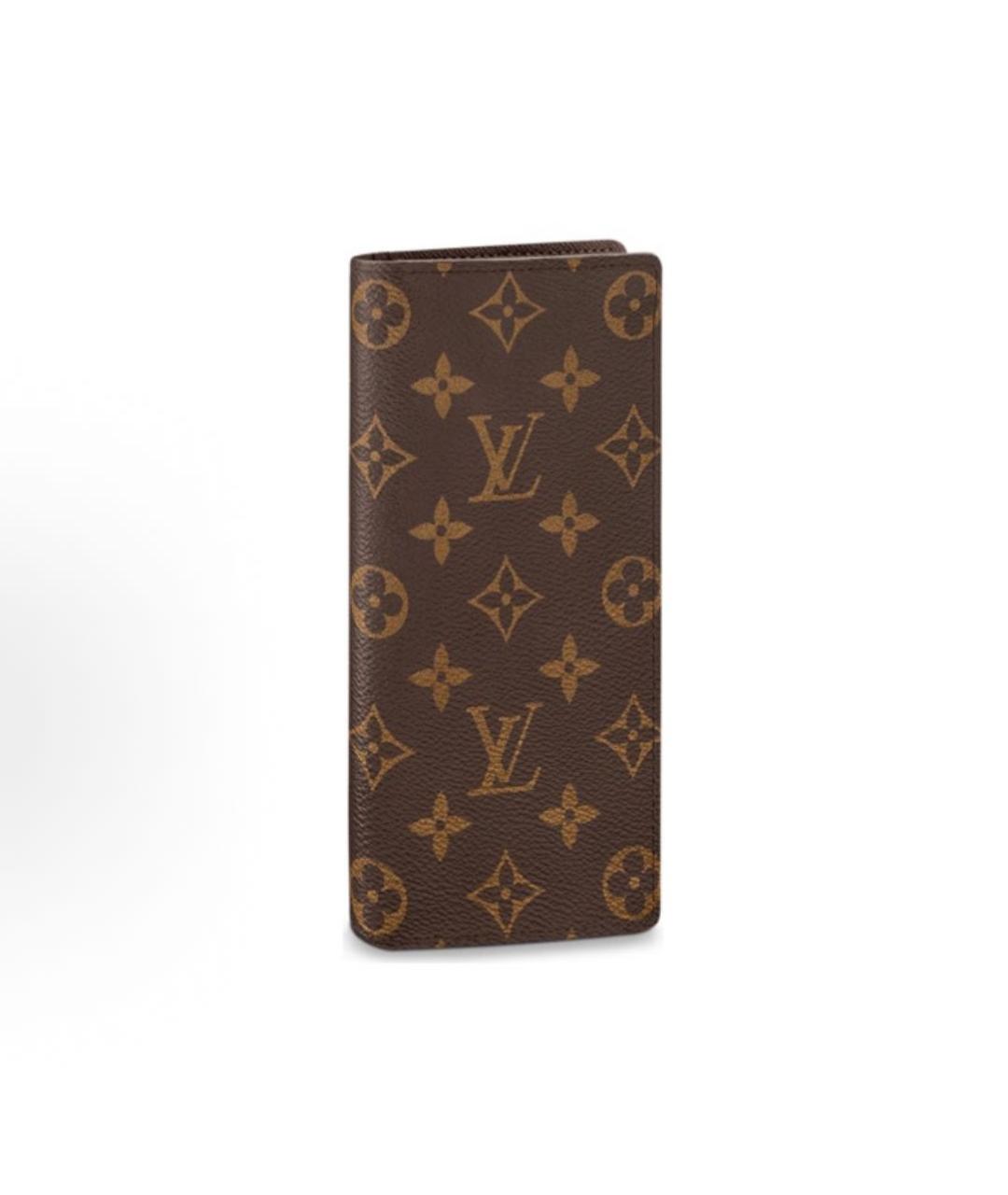 LOUIS VUITTON Коричневый кожаный кардхолдер, фото 5