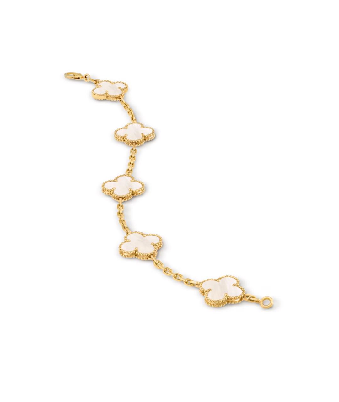 VAN CLEEF & ARPELS Белый браслет из желтого золота, фото 3